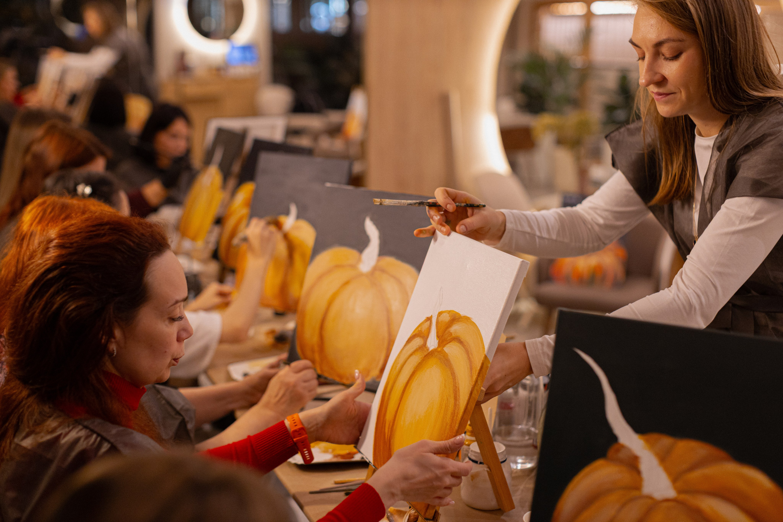 МК Тыква в кафе Здрасте. Анастасия Ракчеева Художник