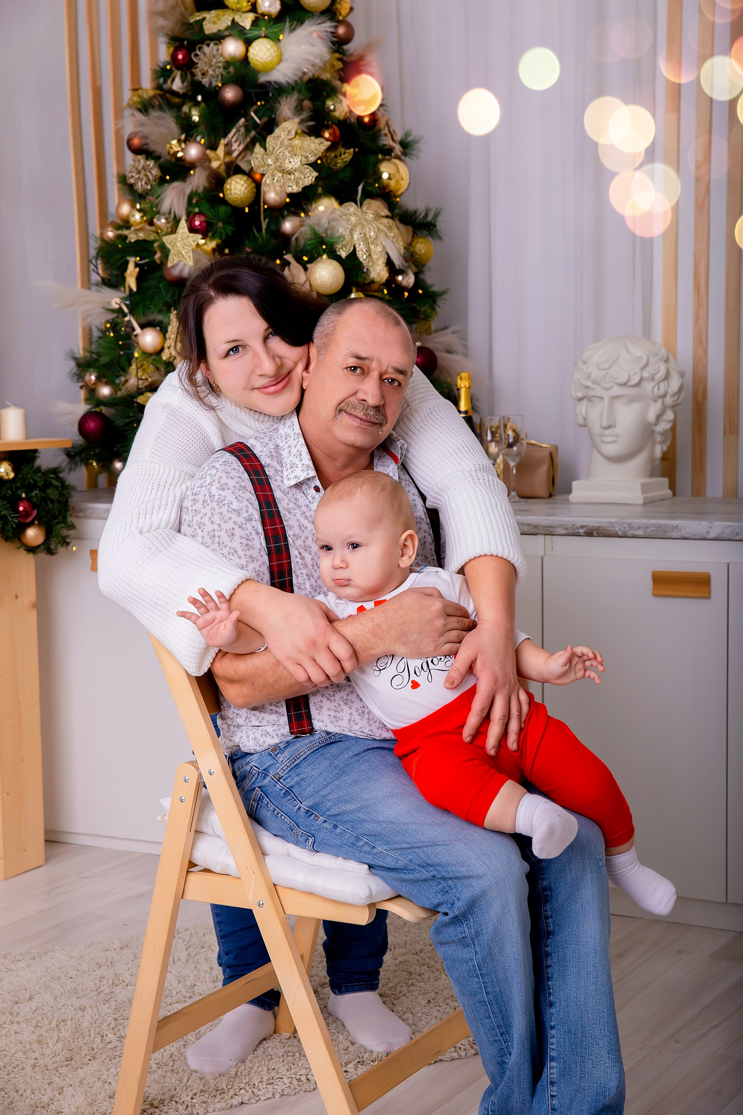 Новогодняя семьей. Школьный и детский фотограф Старожилово