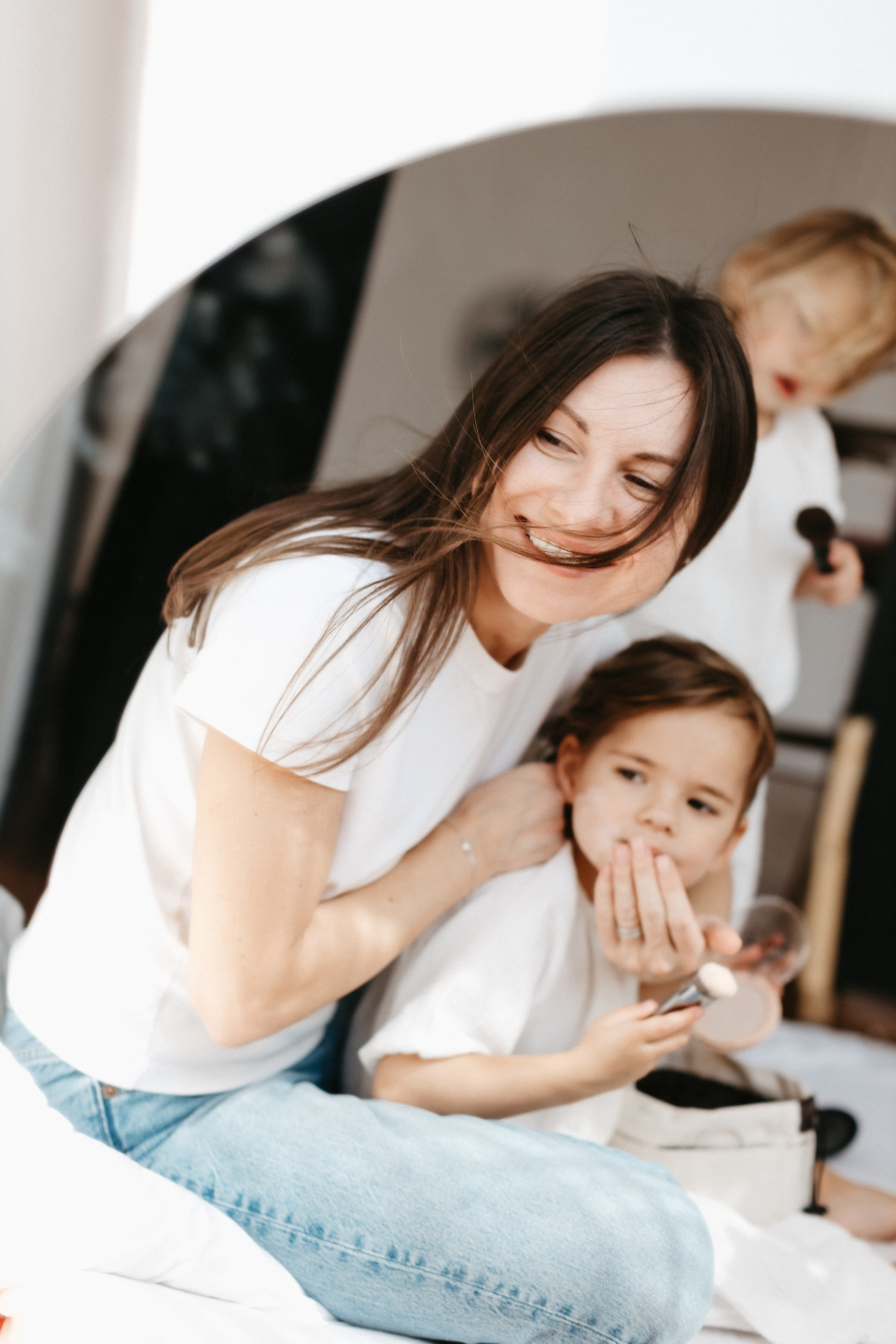 Мама и девочки. Евгения Пелипас