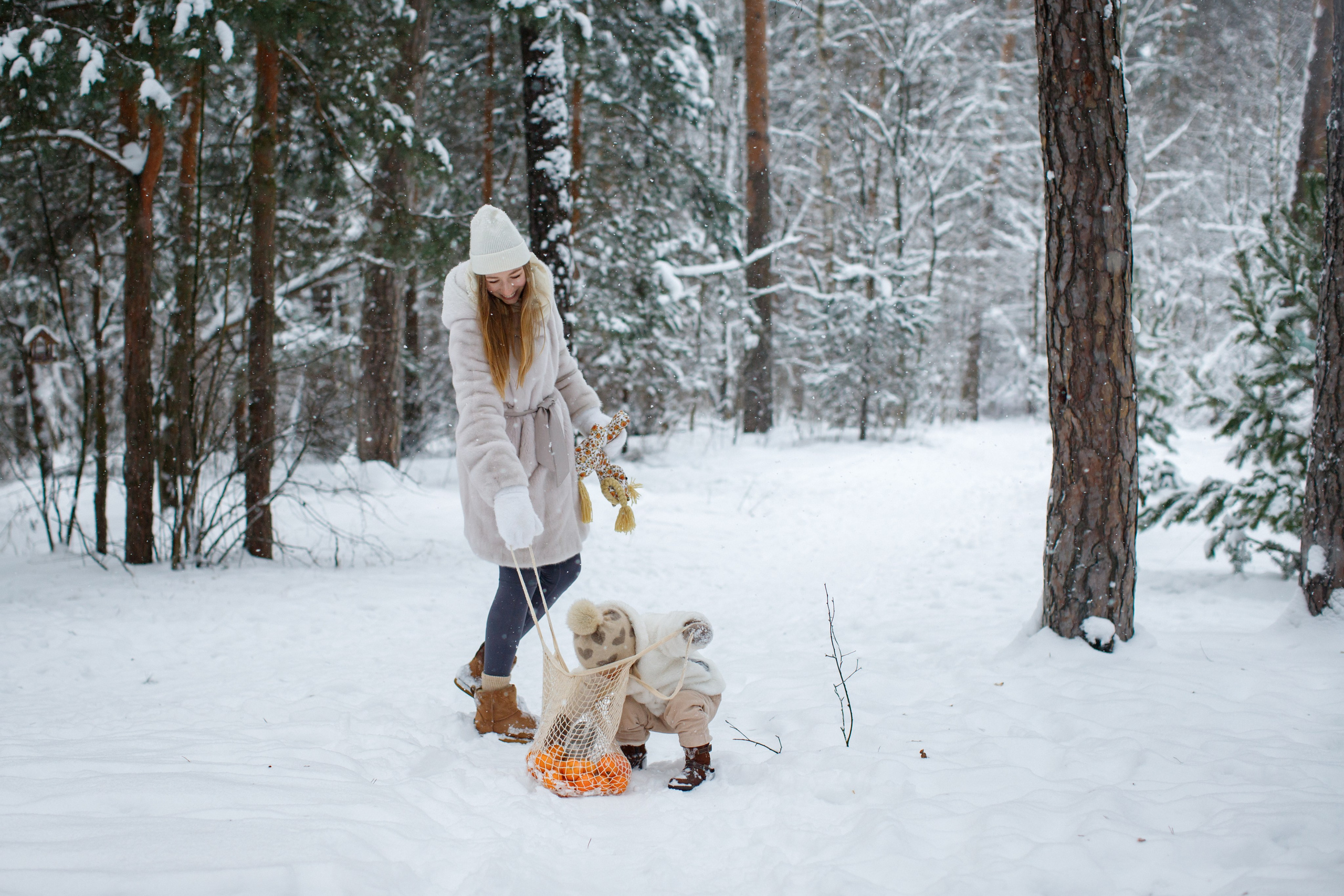 Зимние объятия. Детский и семейный фотограф Мария Киселёва. Москва
