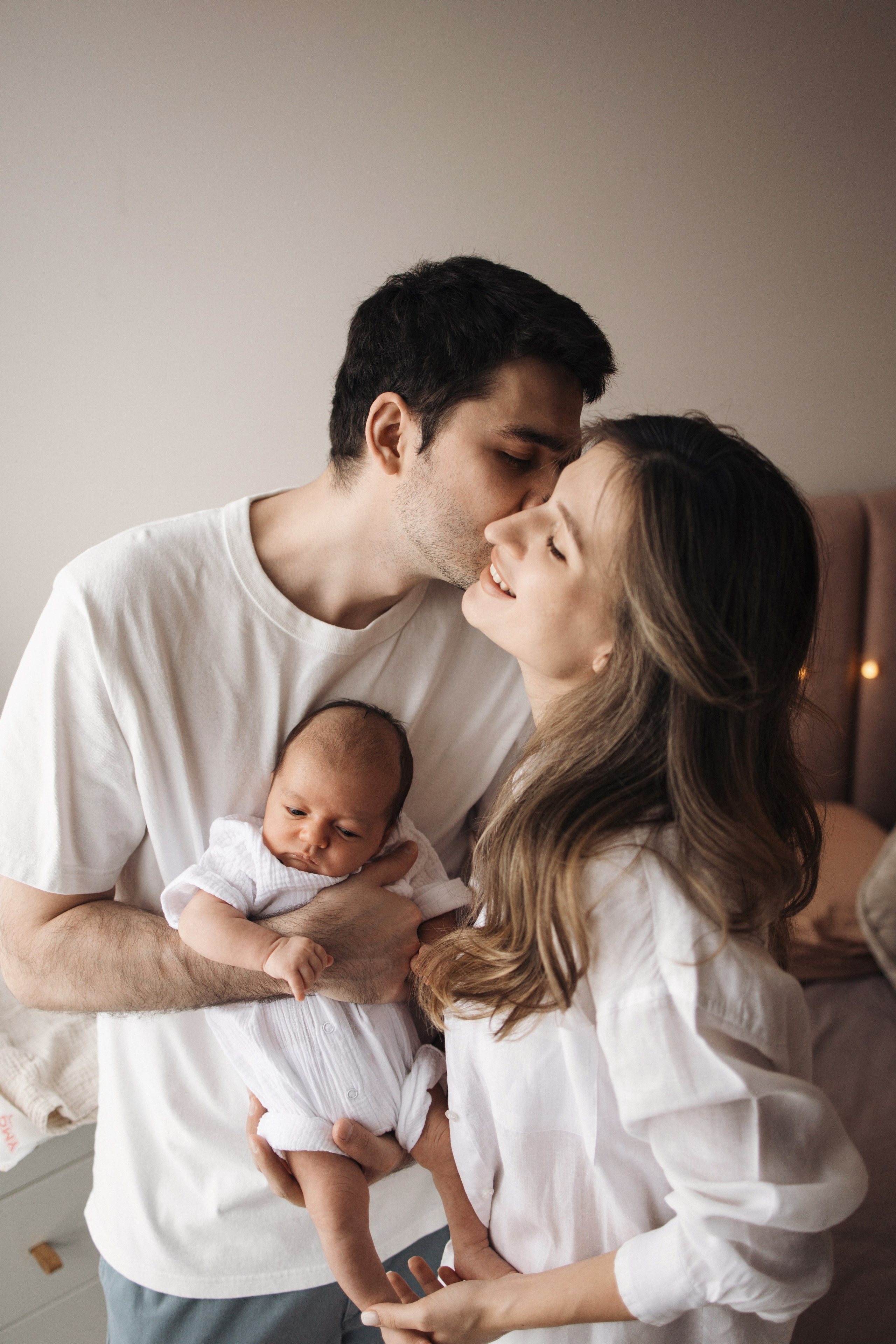 Диана, Рустам, Дамир, домашняя newborn. Семейный фотограф в Москве Марина Петра