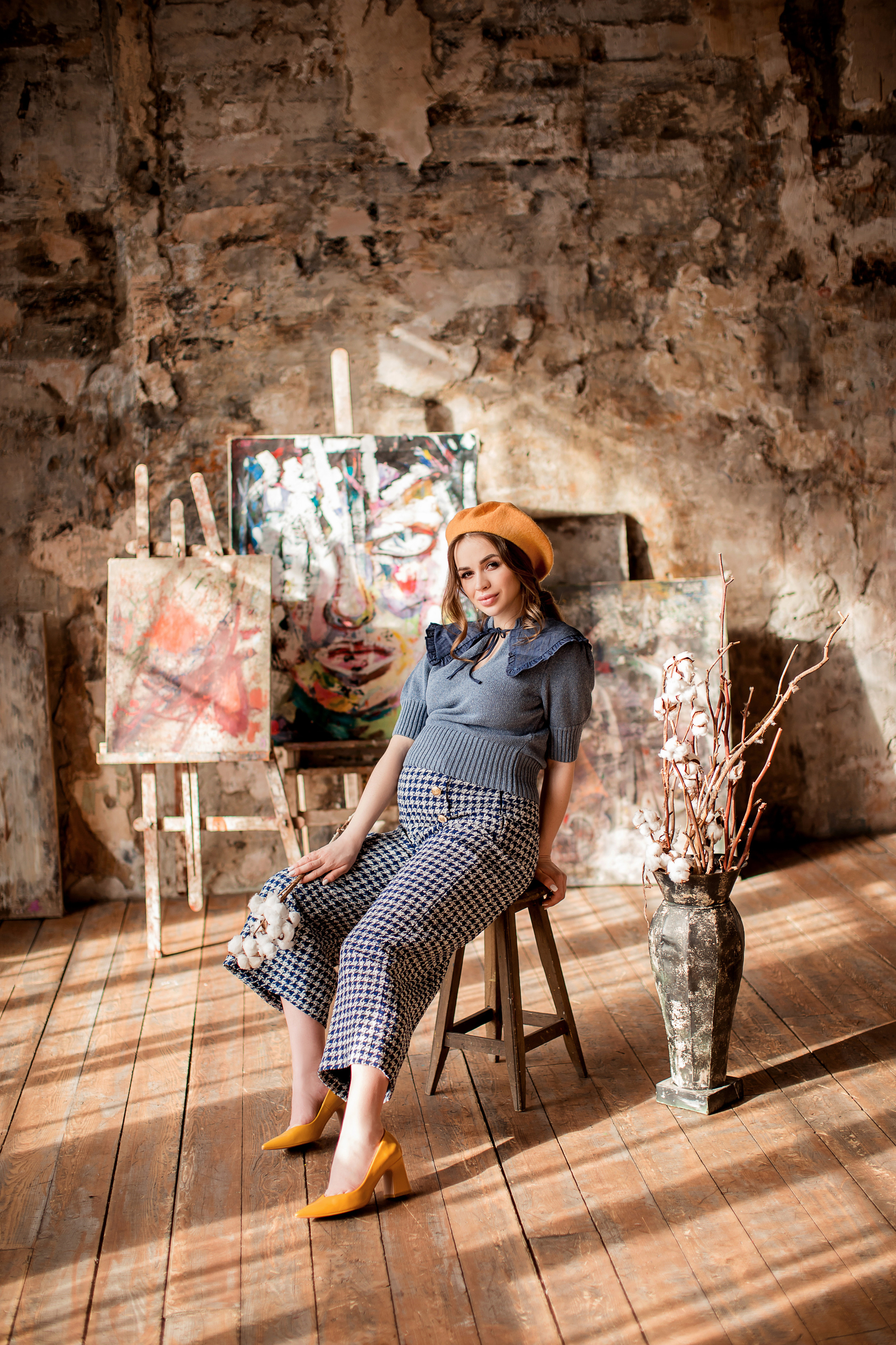 Беременность и женский портрет. Семейный фотограф в Москве