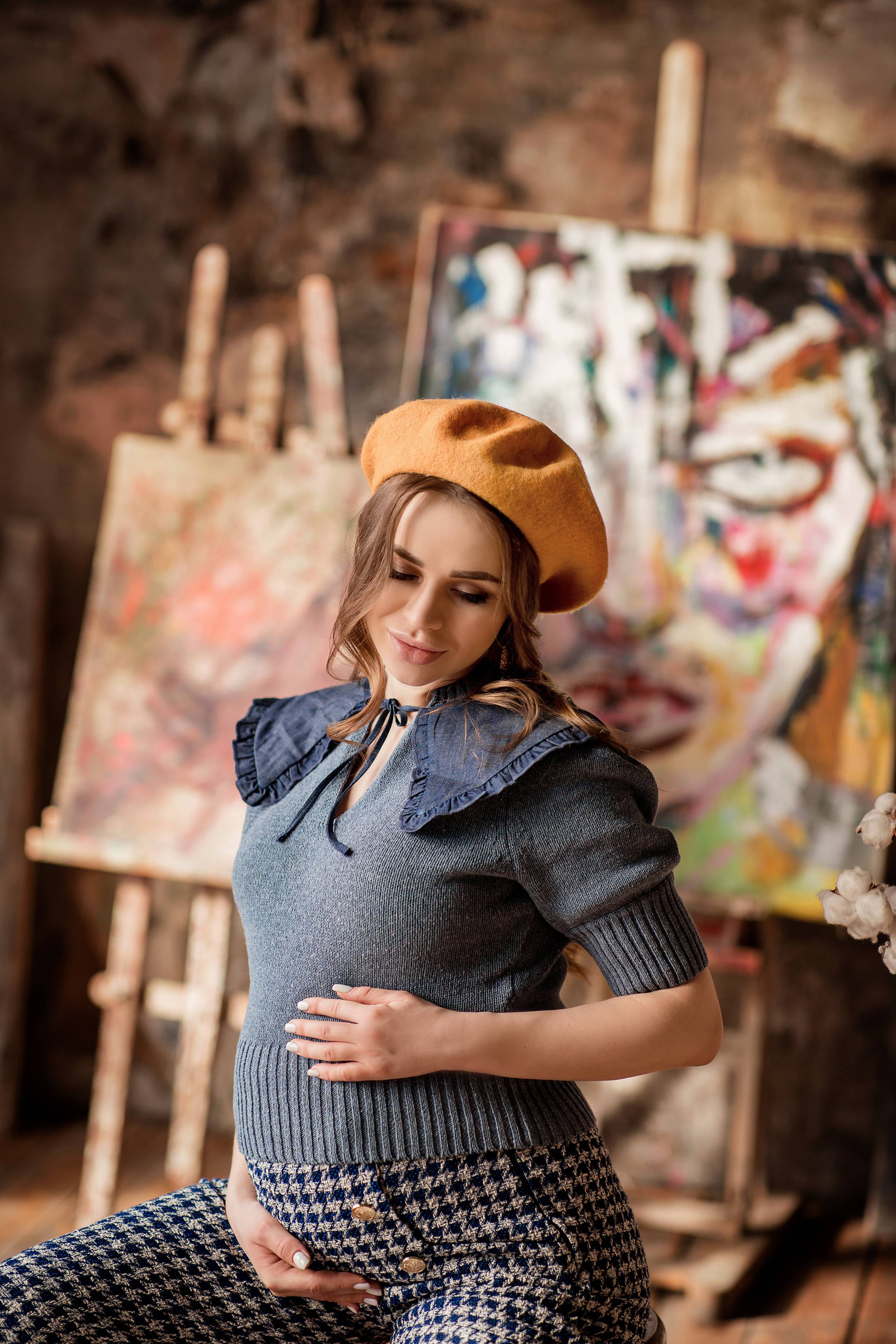 Беременность и женский портрет. Семейный фотограф в Москве