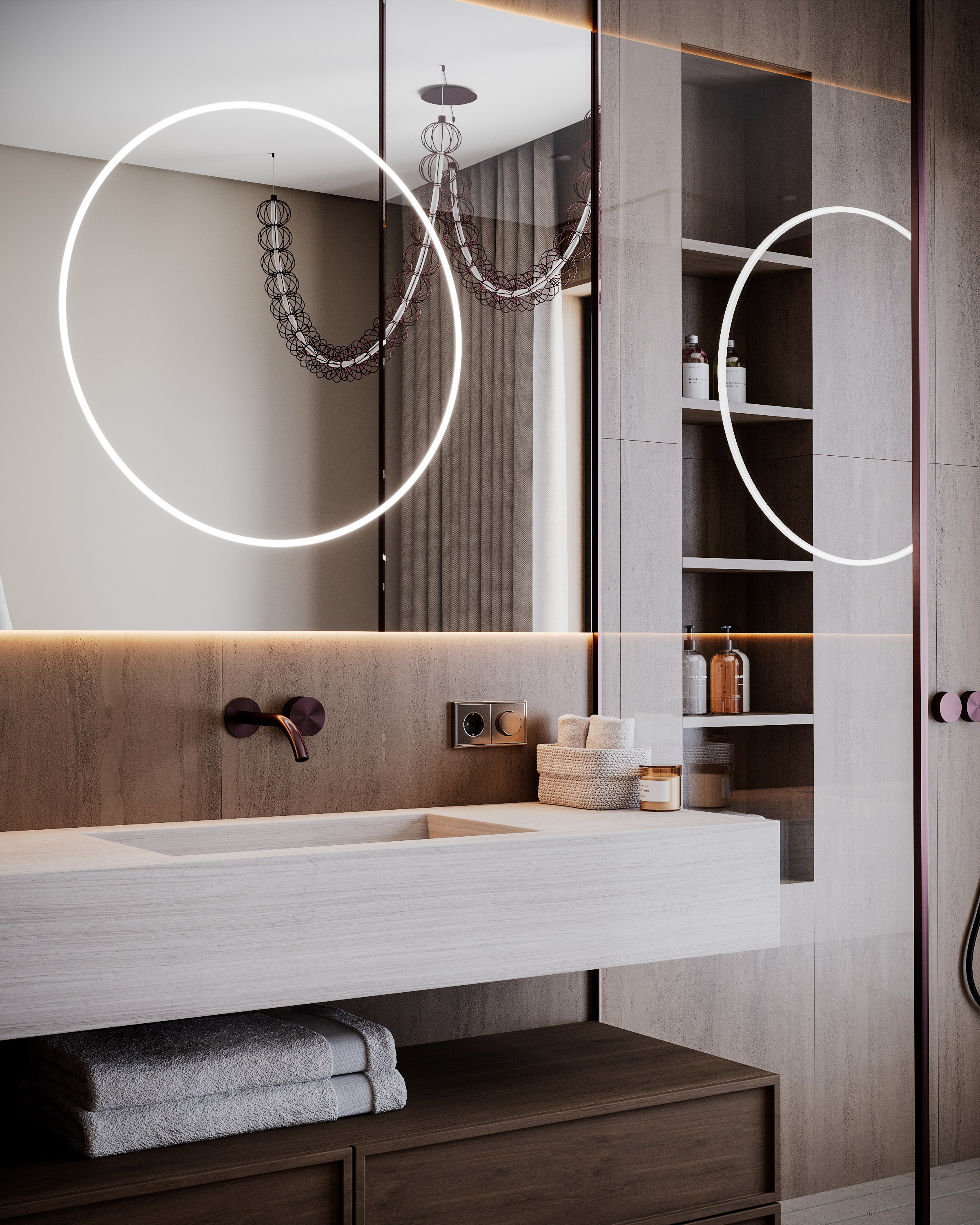 Country house | Bathroom. 3D визуализация интерьеров — Ирина