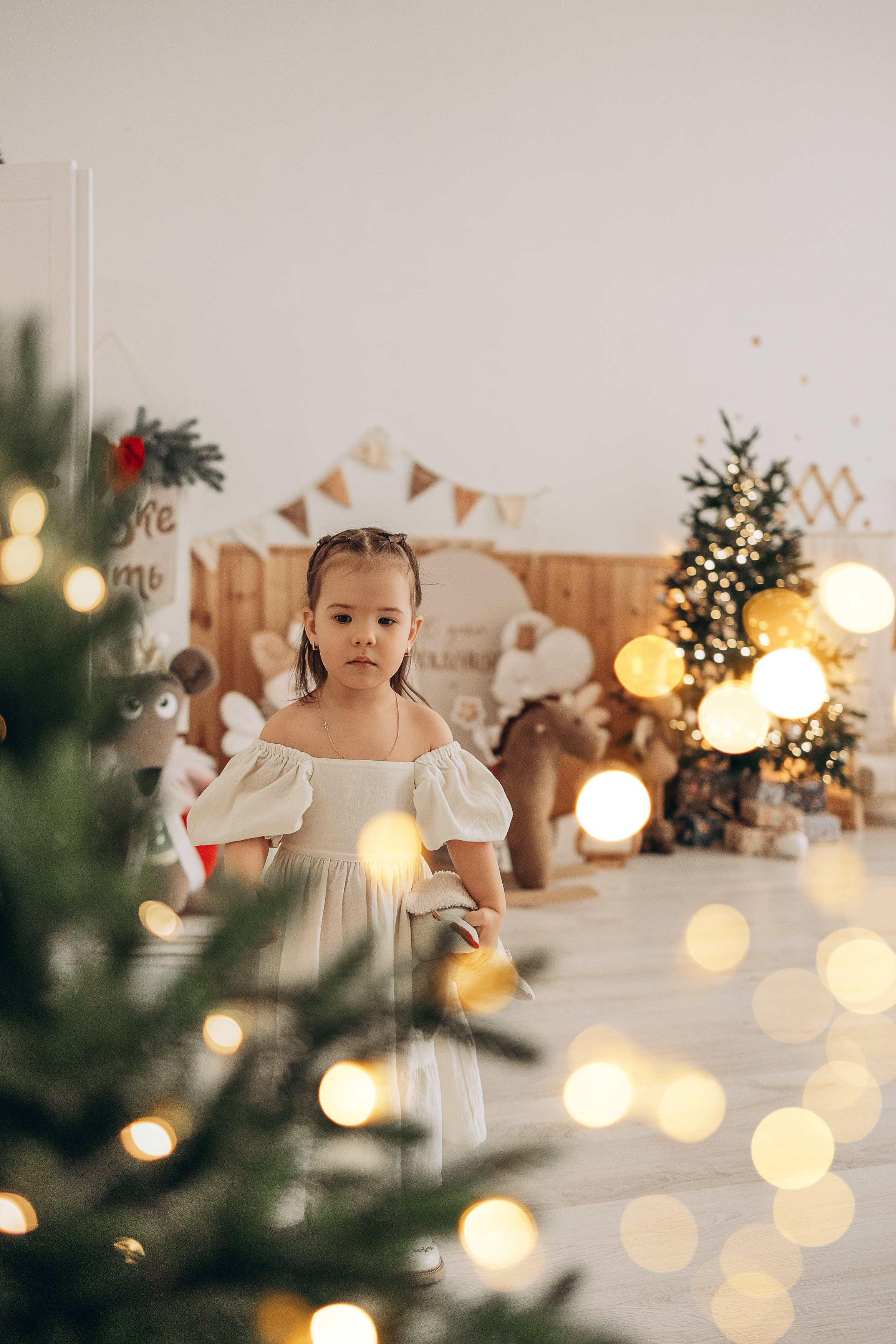 Новогодняя фотосессия для очаровательной малышки. Семейный и детский фотограф, женский портрет Москва Светлана Мертикова