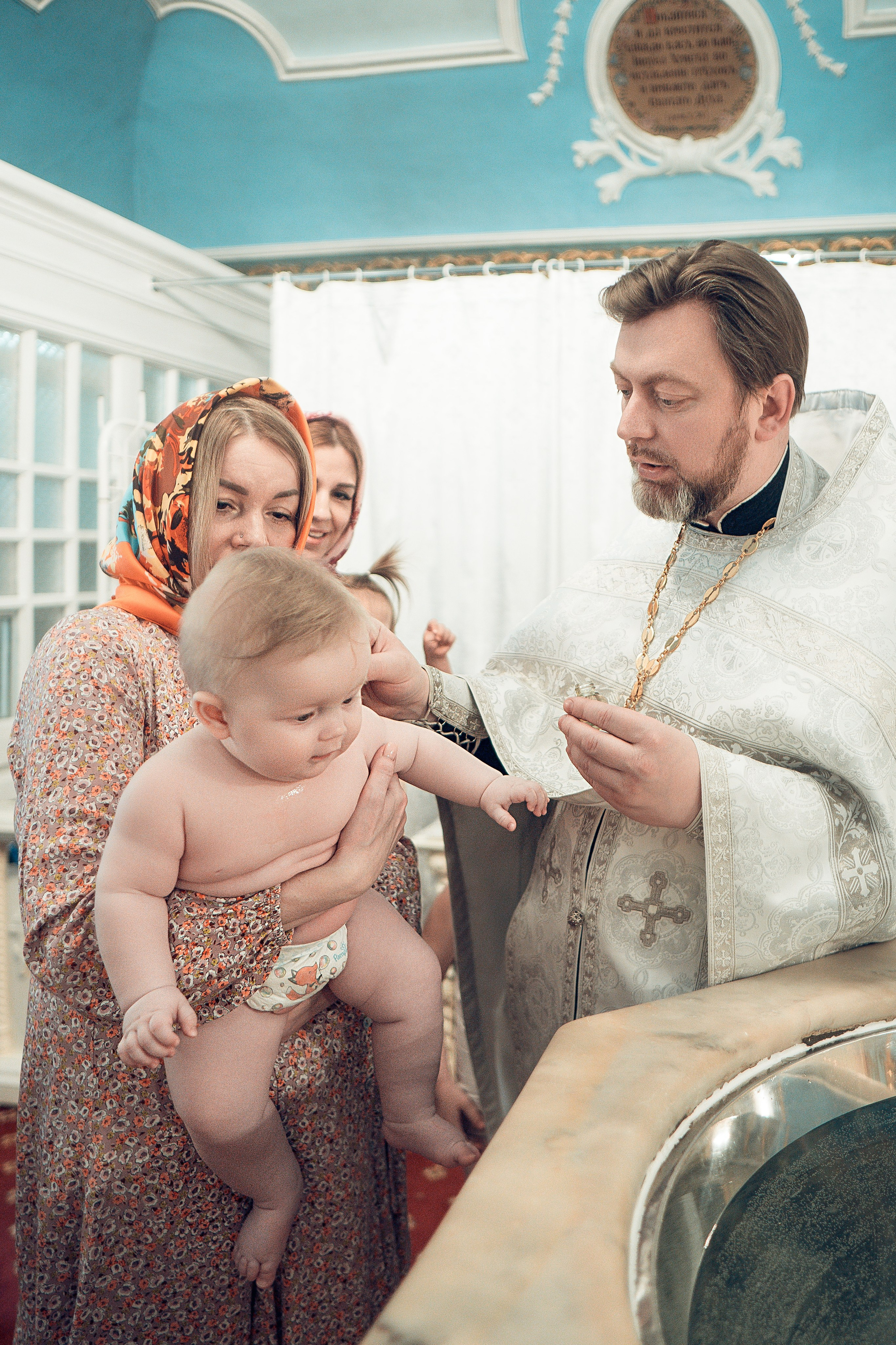 Таинство Крещения Артема, Ангелины и Адрианы