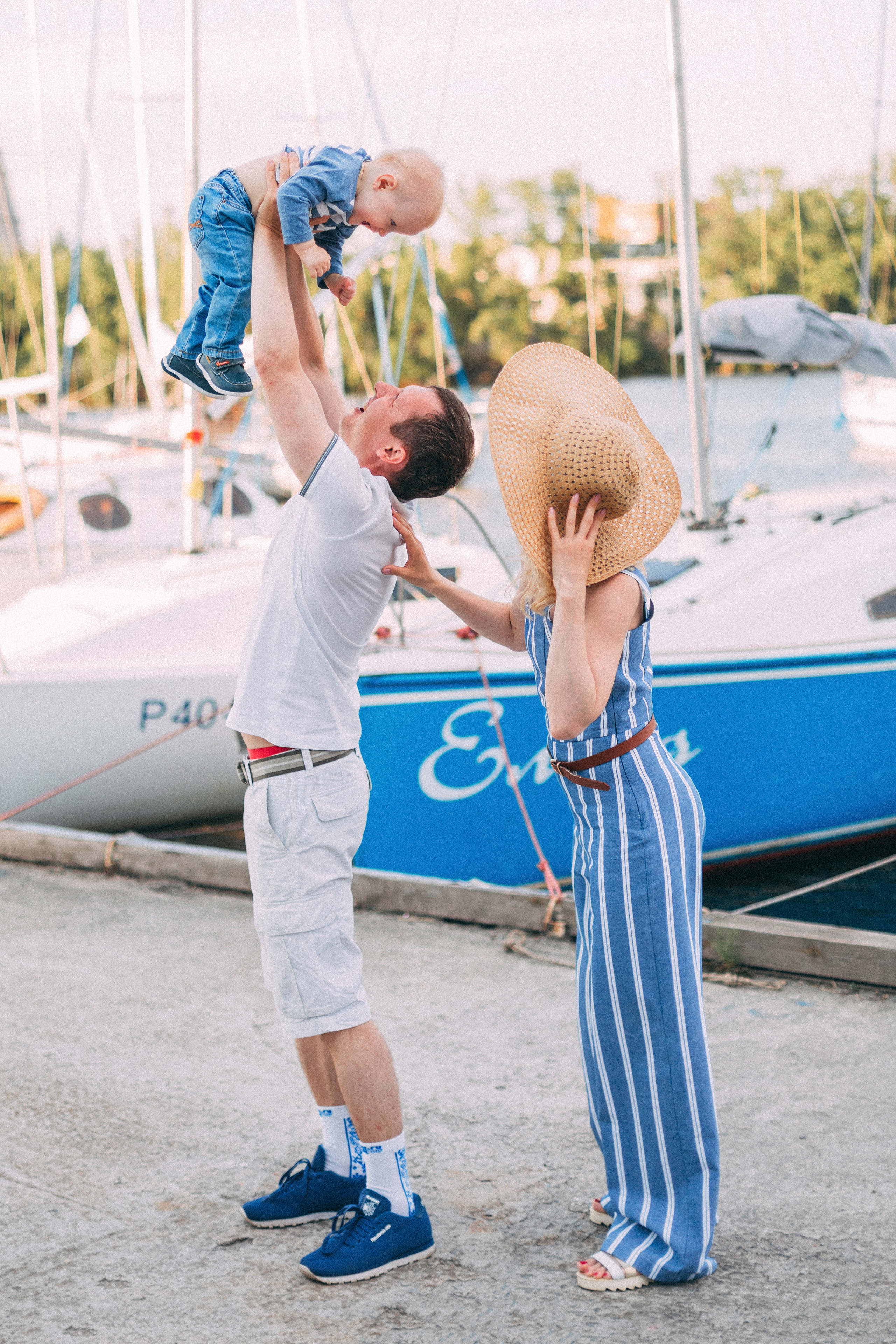 Семейная фотосессия в морском стиле. Свадебный и семейный фотограф Ксения Шекк Екатеринбург