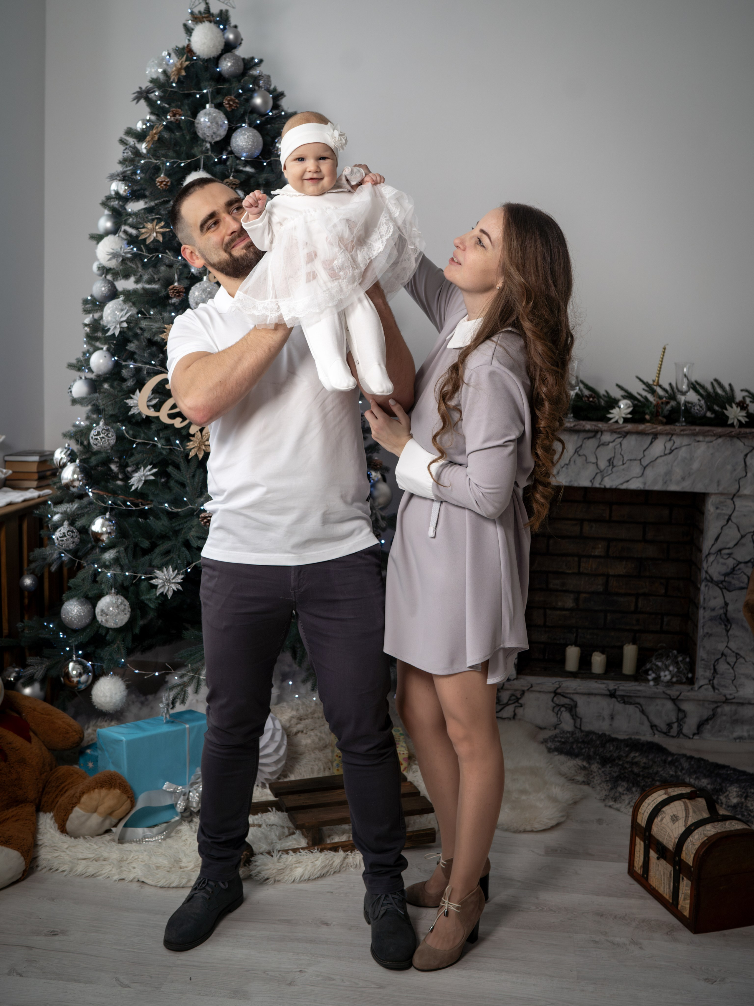 С самоедской лайкой. Фотограф Зинаида Евдокимова