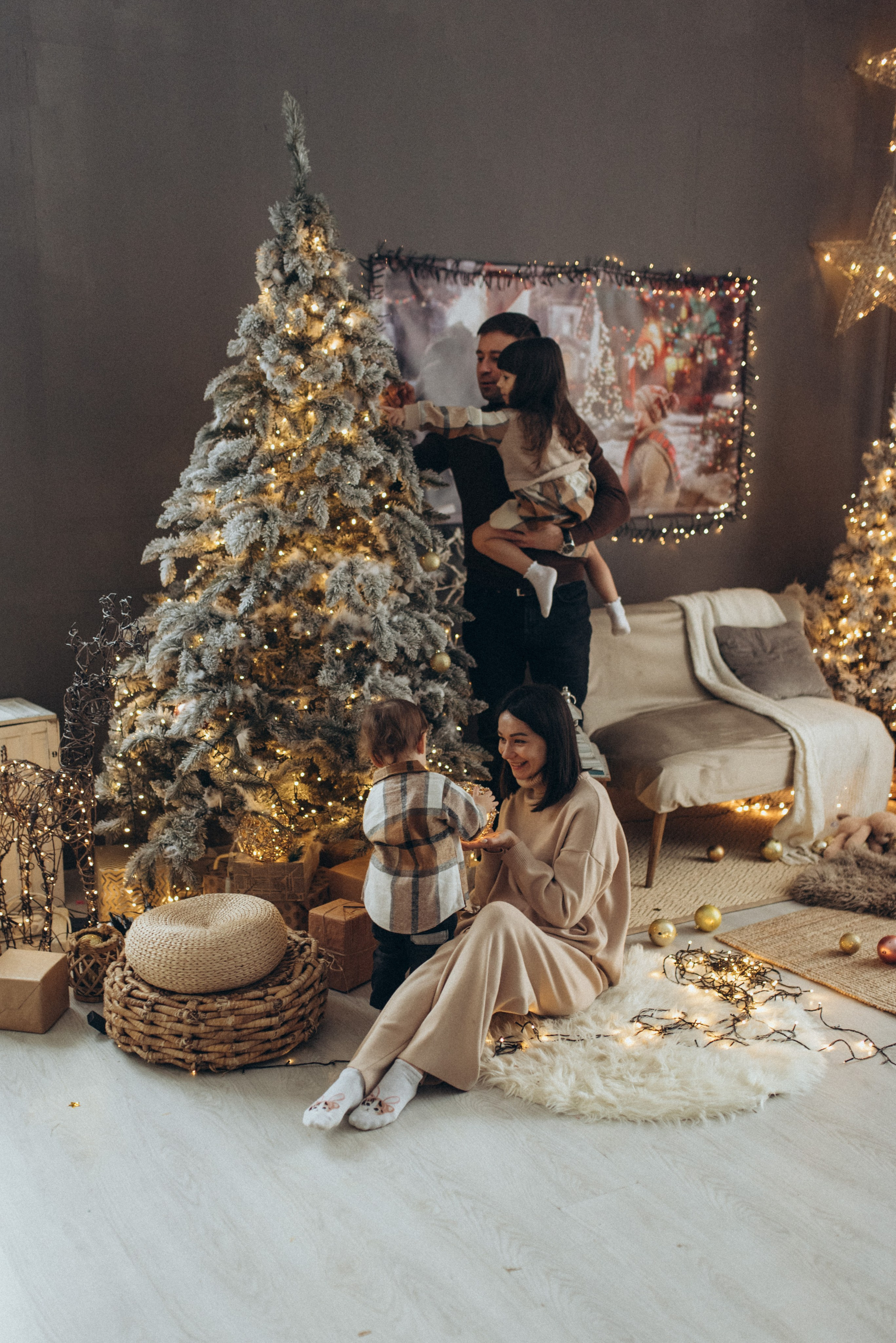 Мария, Жени и детишки. Веселый новый год. Семейный фотограф в Москве Екатерина Север