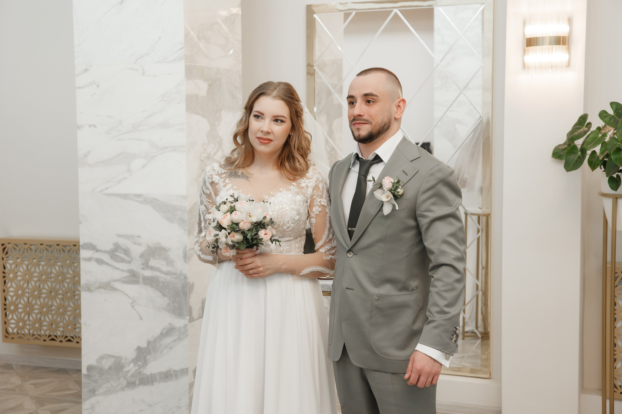 Варя и Денис, 4 ЗАГС + банкет. Свадебный и репортажный фотограф (Москва, Королев и другие)