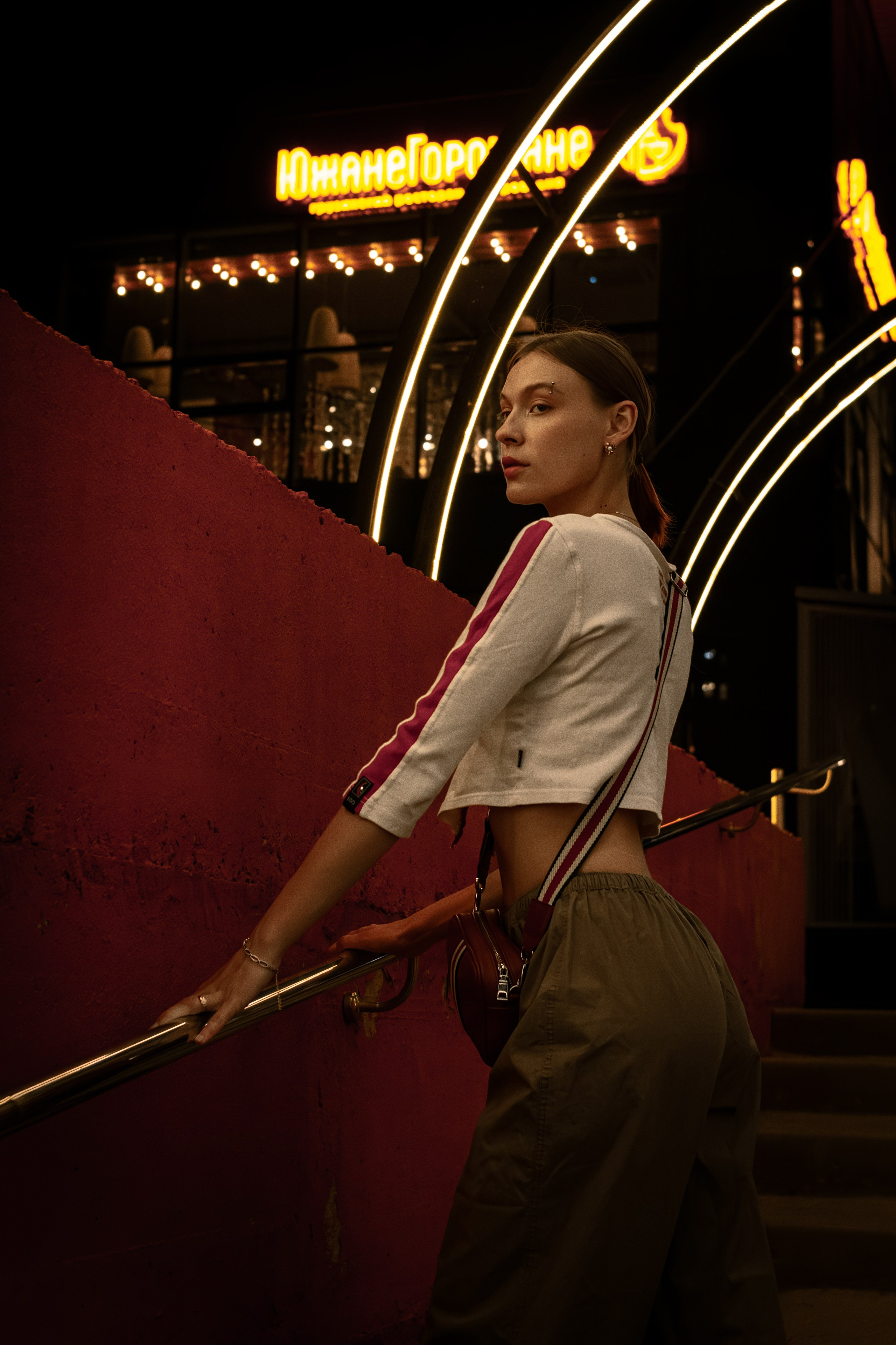 Ночь. Фотограф в Новокузнецке