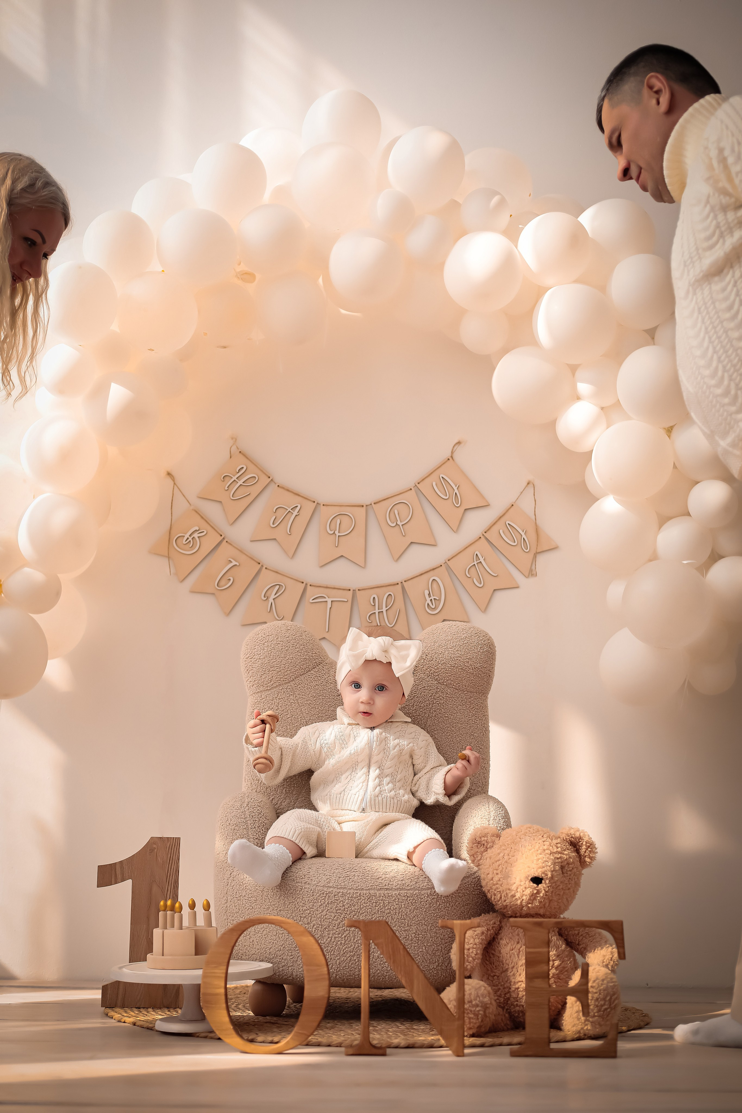 1 годик Эмилии. Фотограф г. Хабаровск. Семейные и индивидуальные съёмки