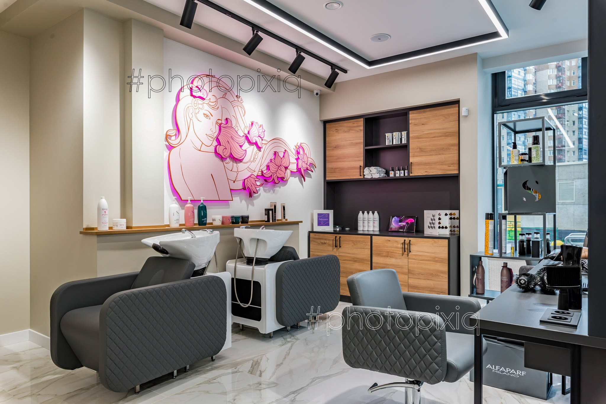 Интерьерная съёмка салона красоты CONCERN. Интерьерная съёмка и виртуальные туры — Интерьерный фотограф Кузнецов Сергей (photopixiq)