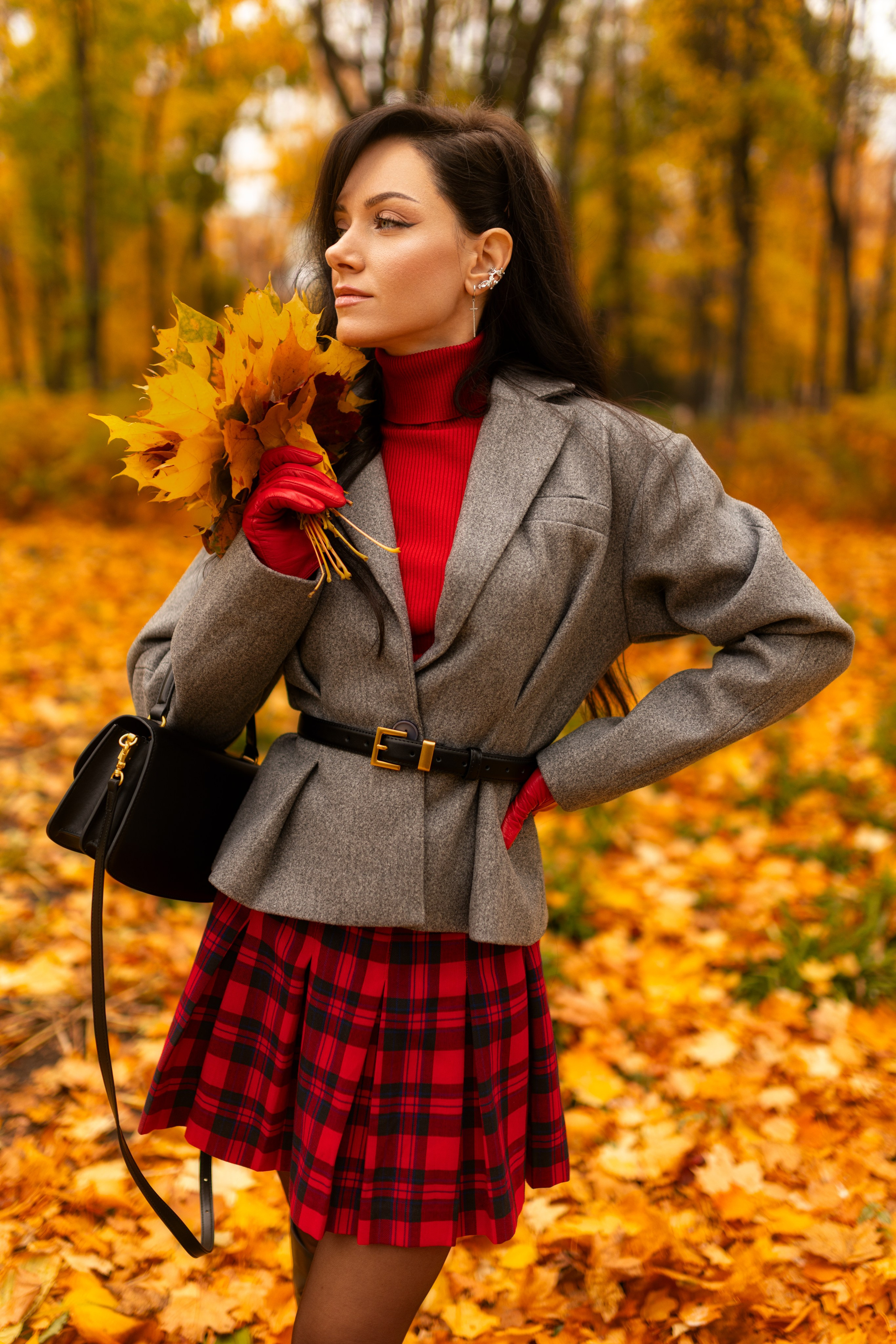 Фотосет с Екатериной в парке на осеннюю тему для «себя»