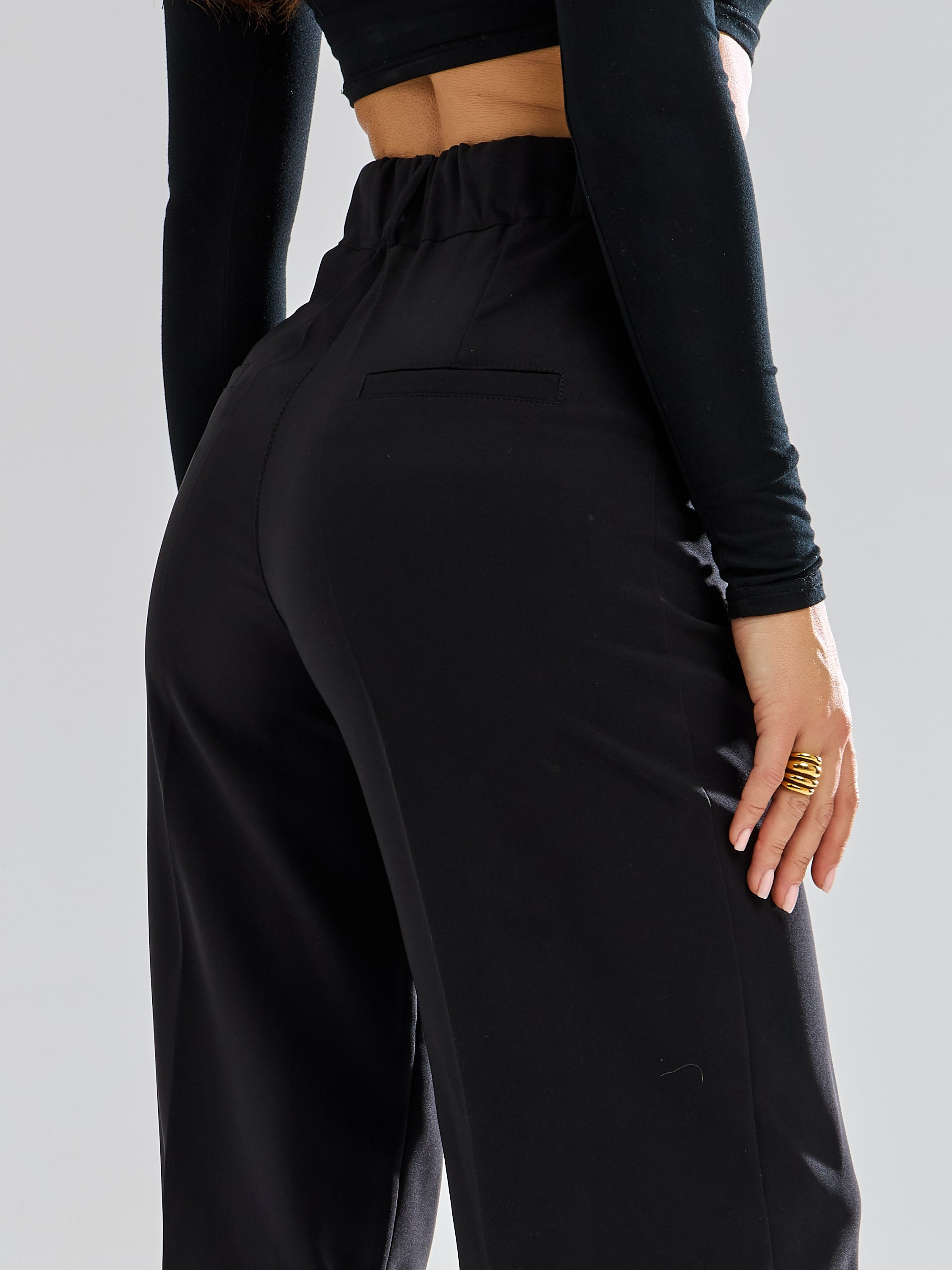 Брюки широкие из трикотажа. Главная