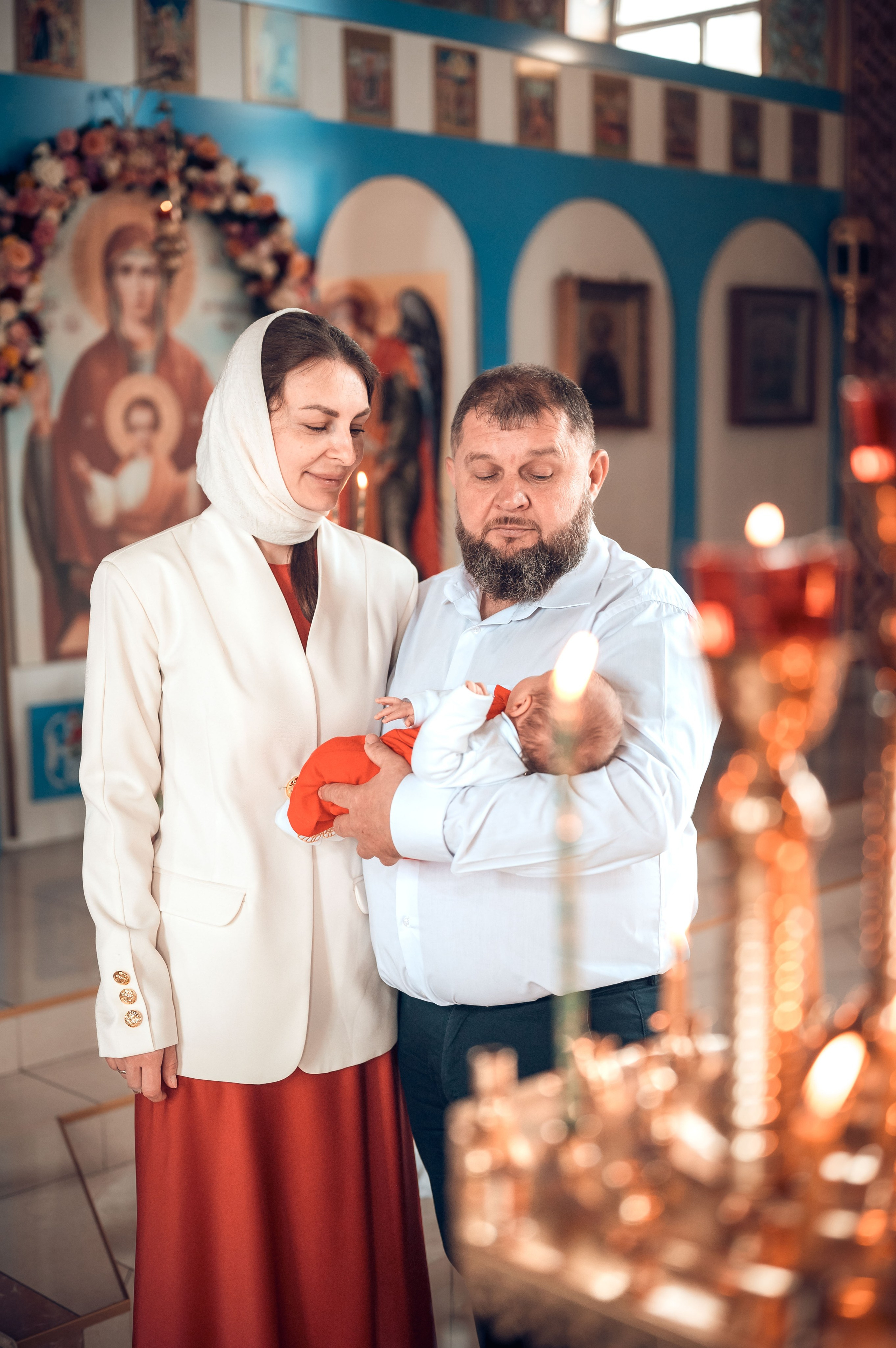 Таинство Крещения Трофима храм иконы Божией Матери «Неупиваемая Чаша». Фотограф на Таинство Венчания и Крещения в Краснодаре Абрамова Людмила