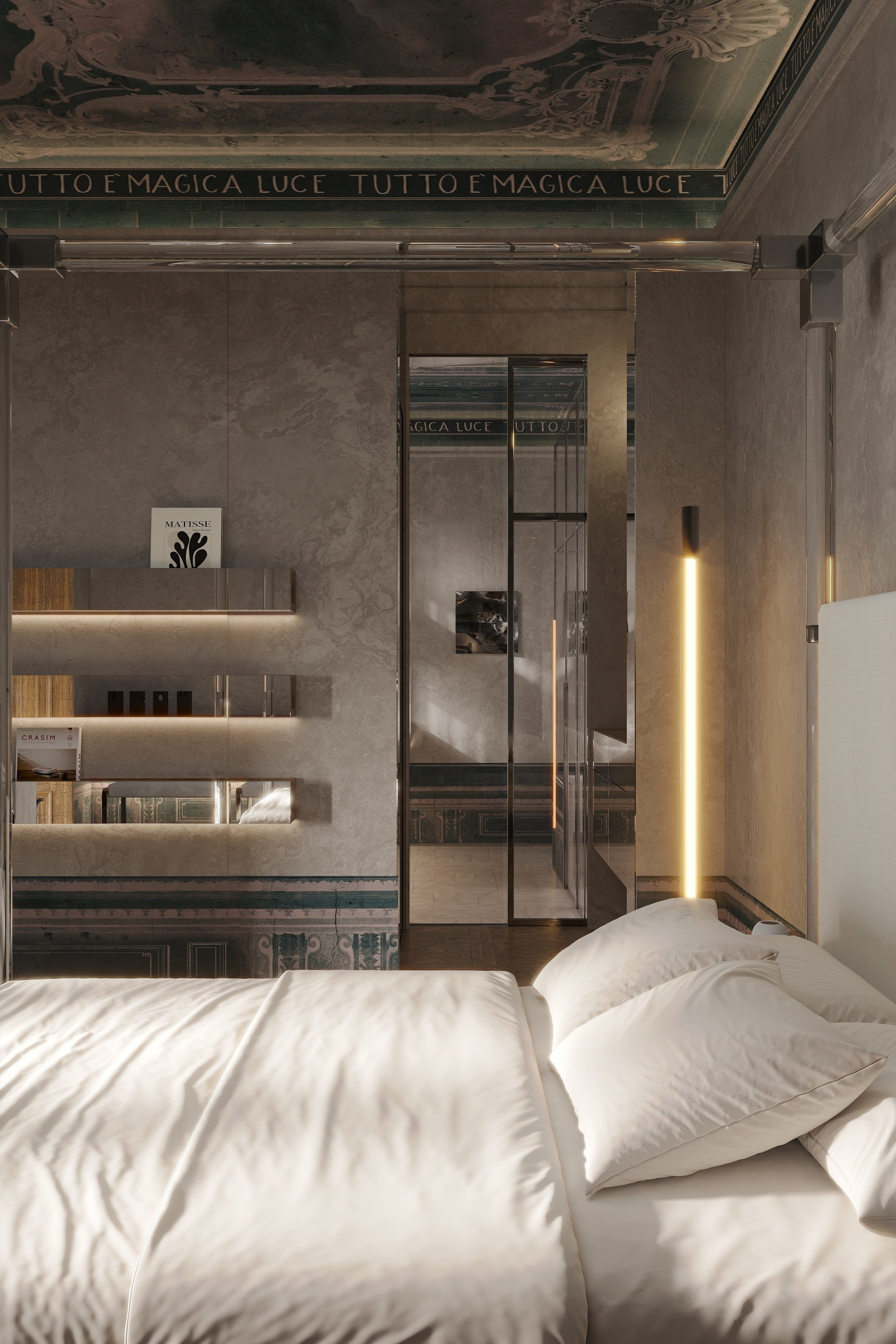 3д визуализация спальни в коттедже г. Никосия. Ксения. 3D‑визуализатор