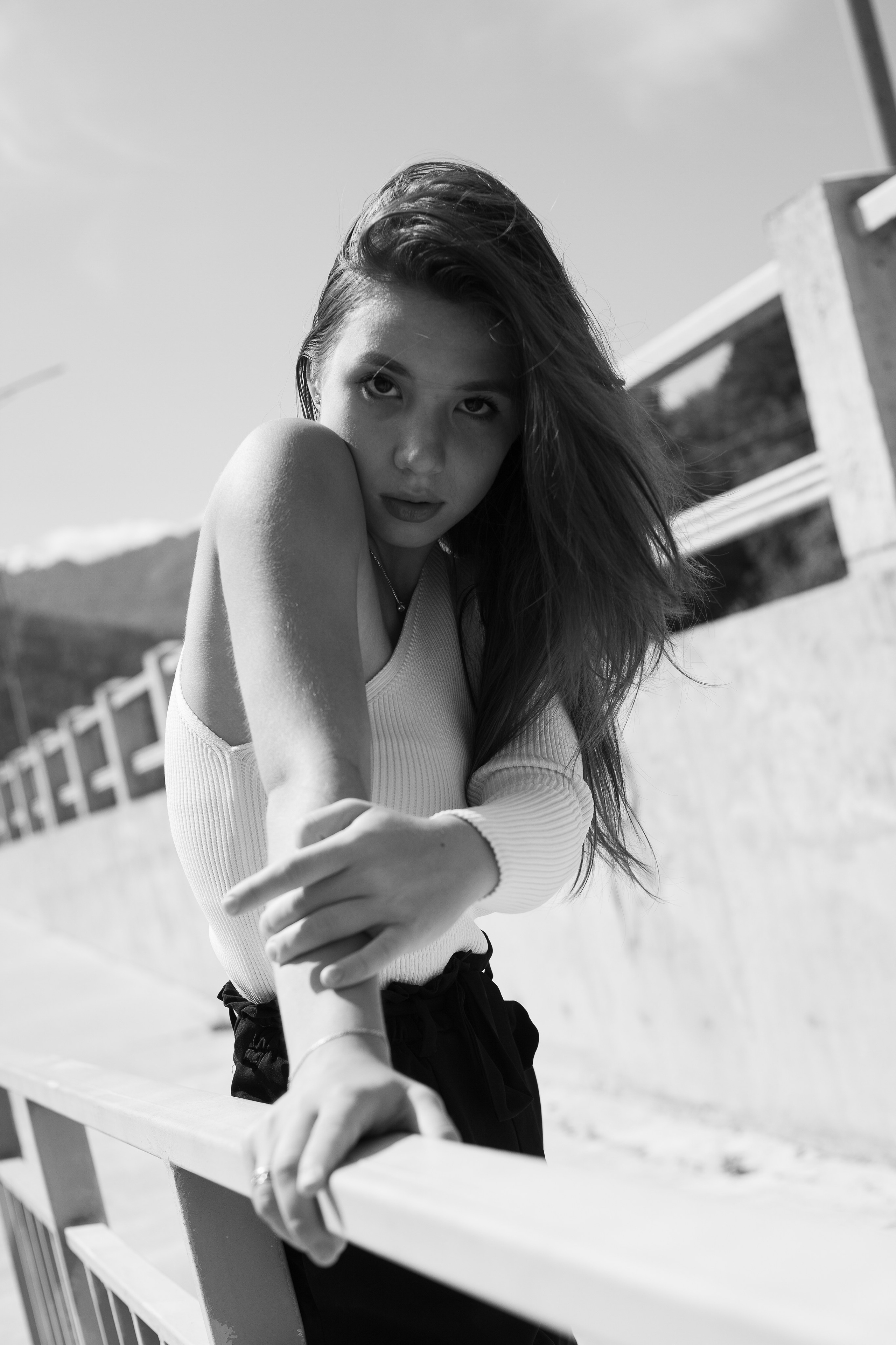 ЧБ портрет Маргариты, фотограф Иван Зиновьев