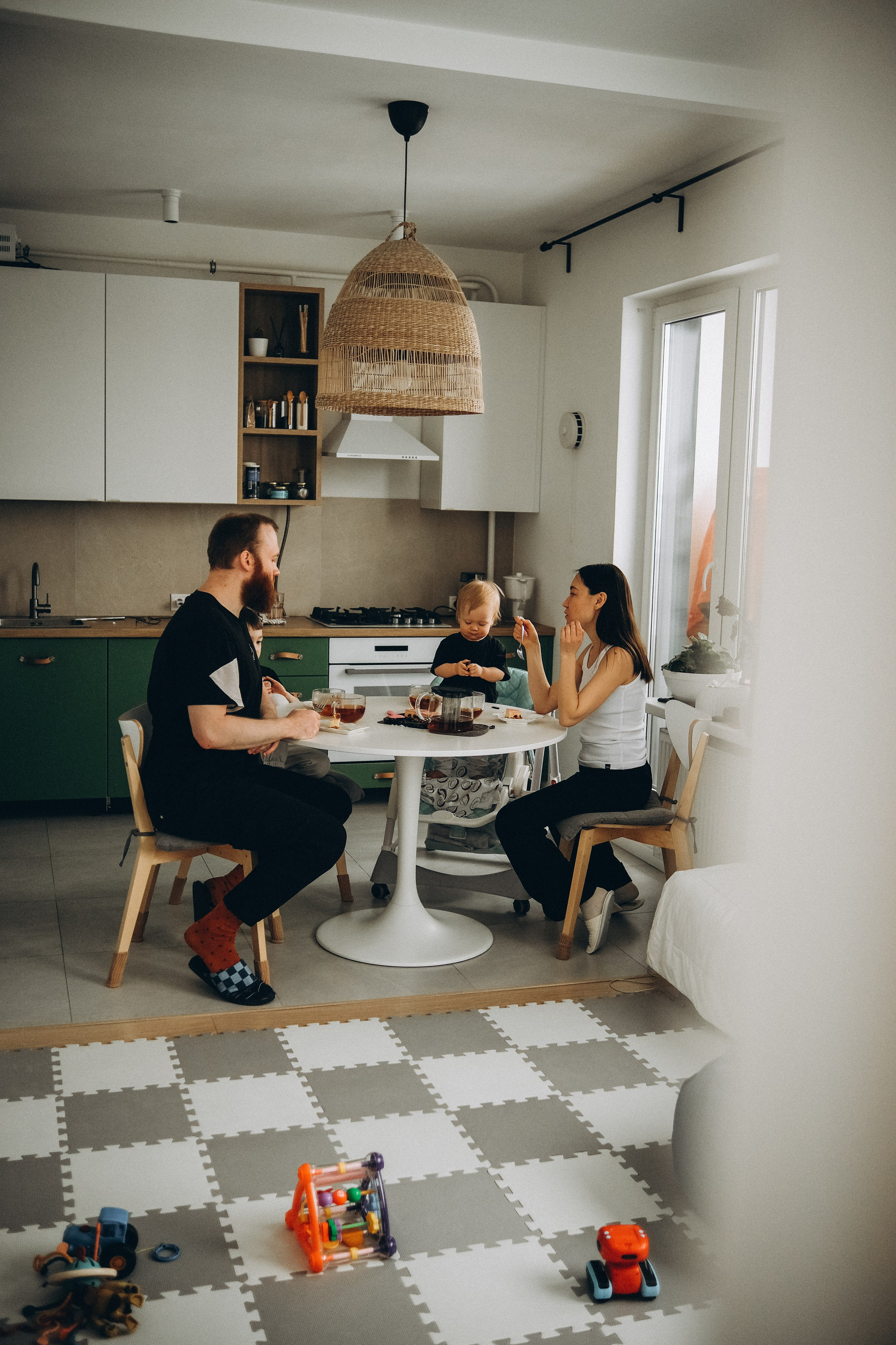 У Ирины дома. Семейный детский ньюборн фотограф в Москве Марта Петрова