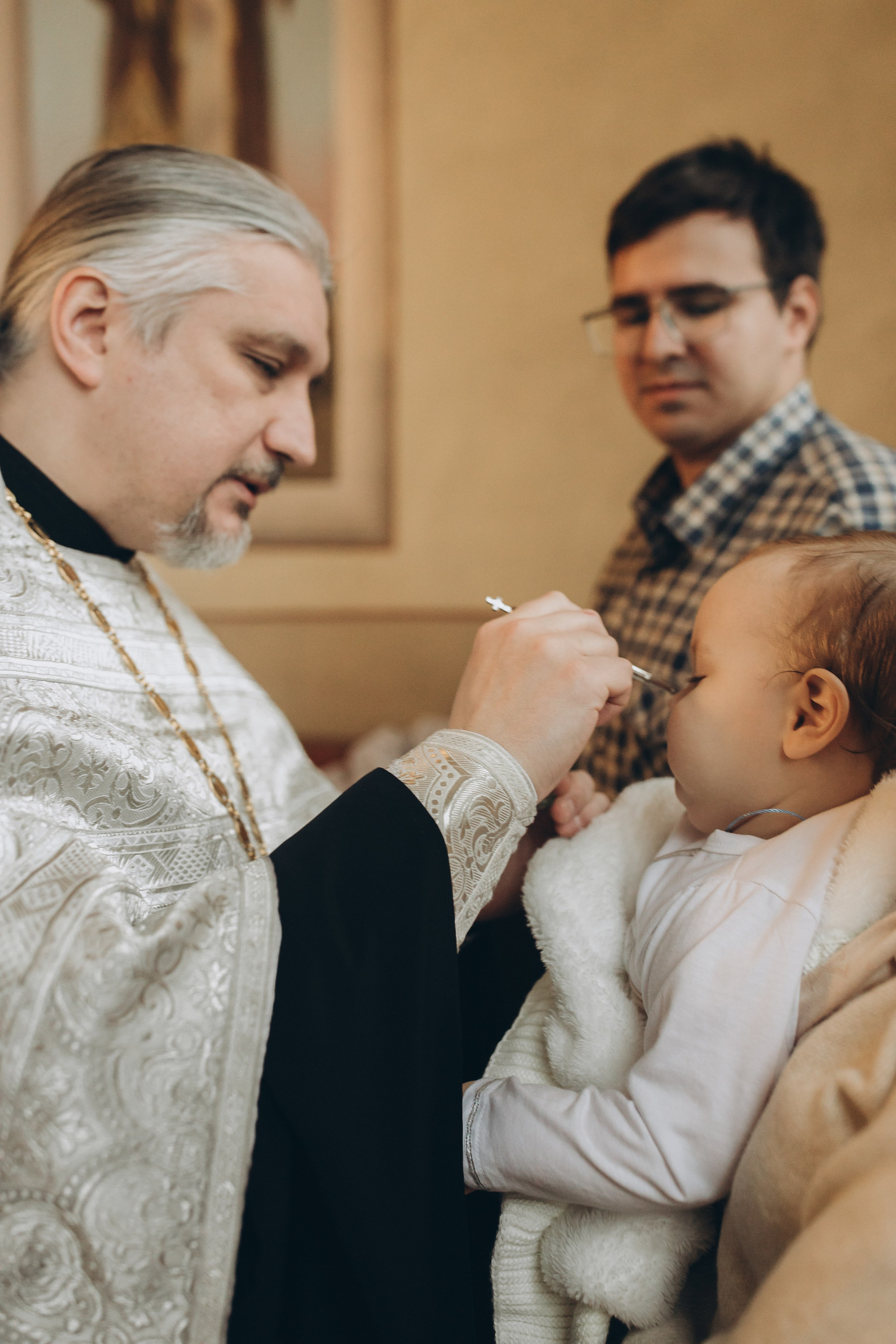Таинство Крещения Ивана в Церкви Николая Чудотворца. Детский и семейный фотограф в Пушкино, Мытищи, Москва Сергеева Светлана