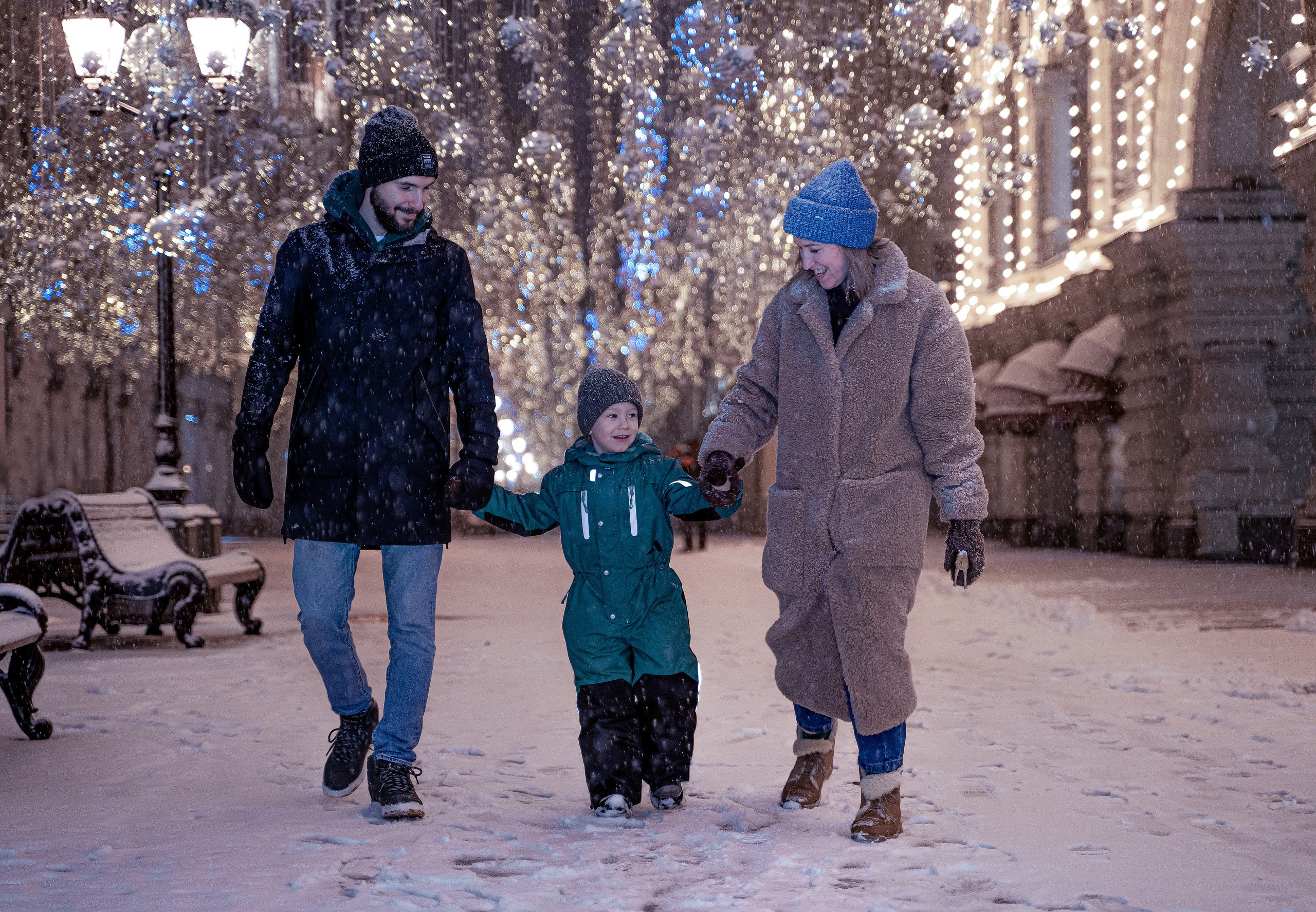 Зимнее утро на Красной площади. Портретный фотограф в Москве Юлия Красовская