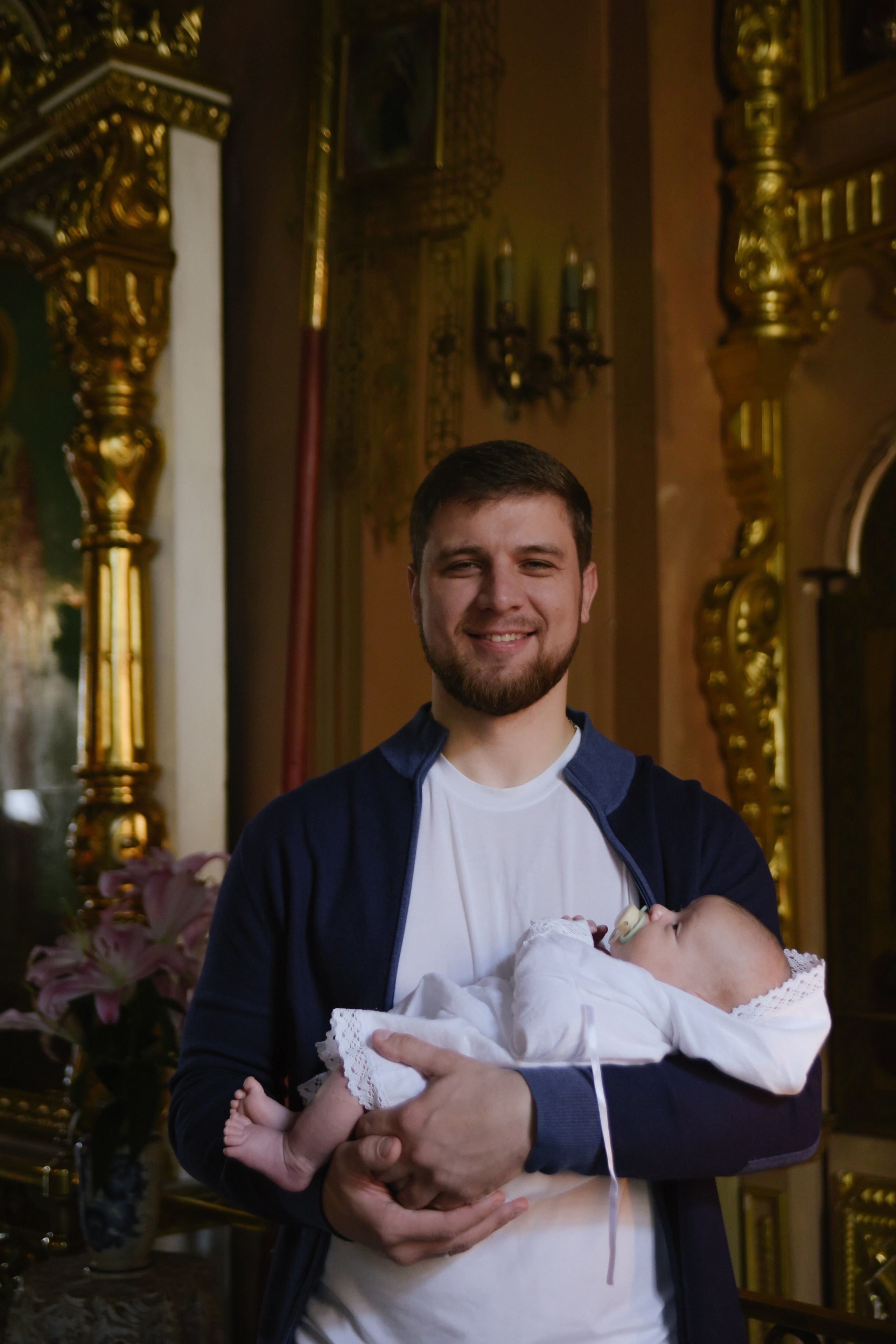 Таинство крещения Савва Храм Воскресения Словущего в Даниловской Слободе. Фотограф Лола Волна, город Москва