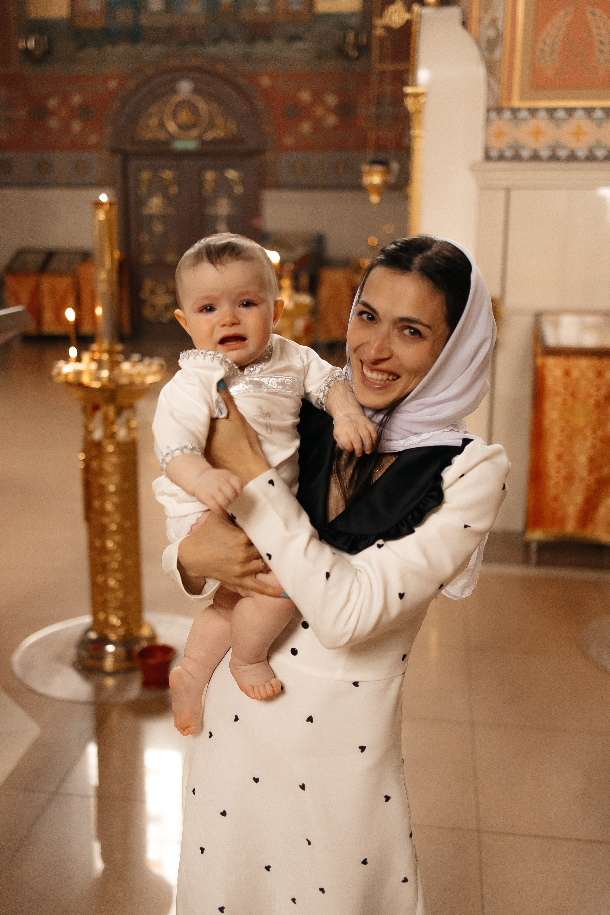 Таинство Крещения Михаила. Семейный фотограф в Краснодаре Храмова Анна