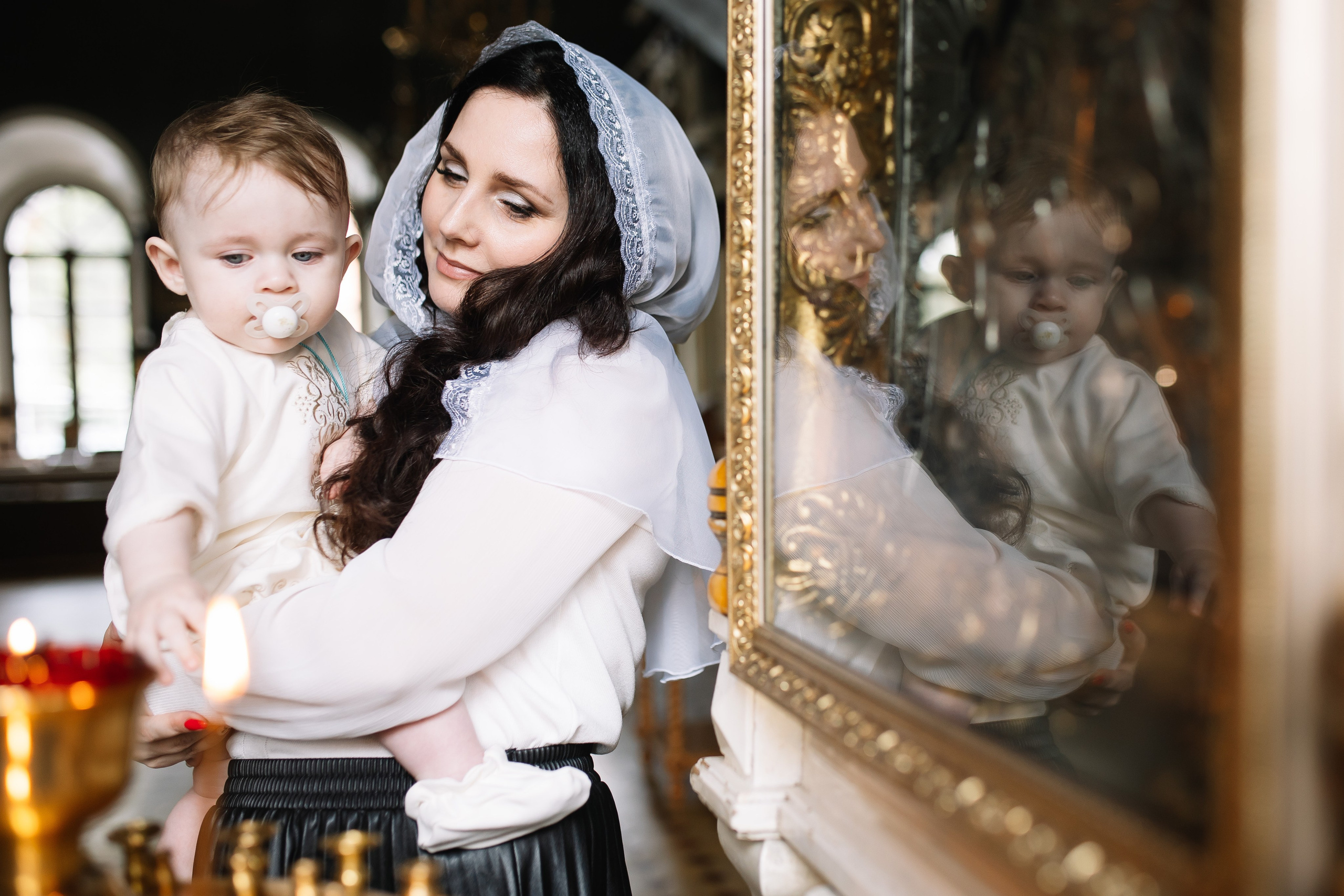 Фотосъемка крещения Крещение в храме. Свадебный фотограф Калуга Москва Диана Румянцева