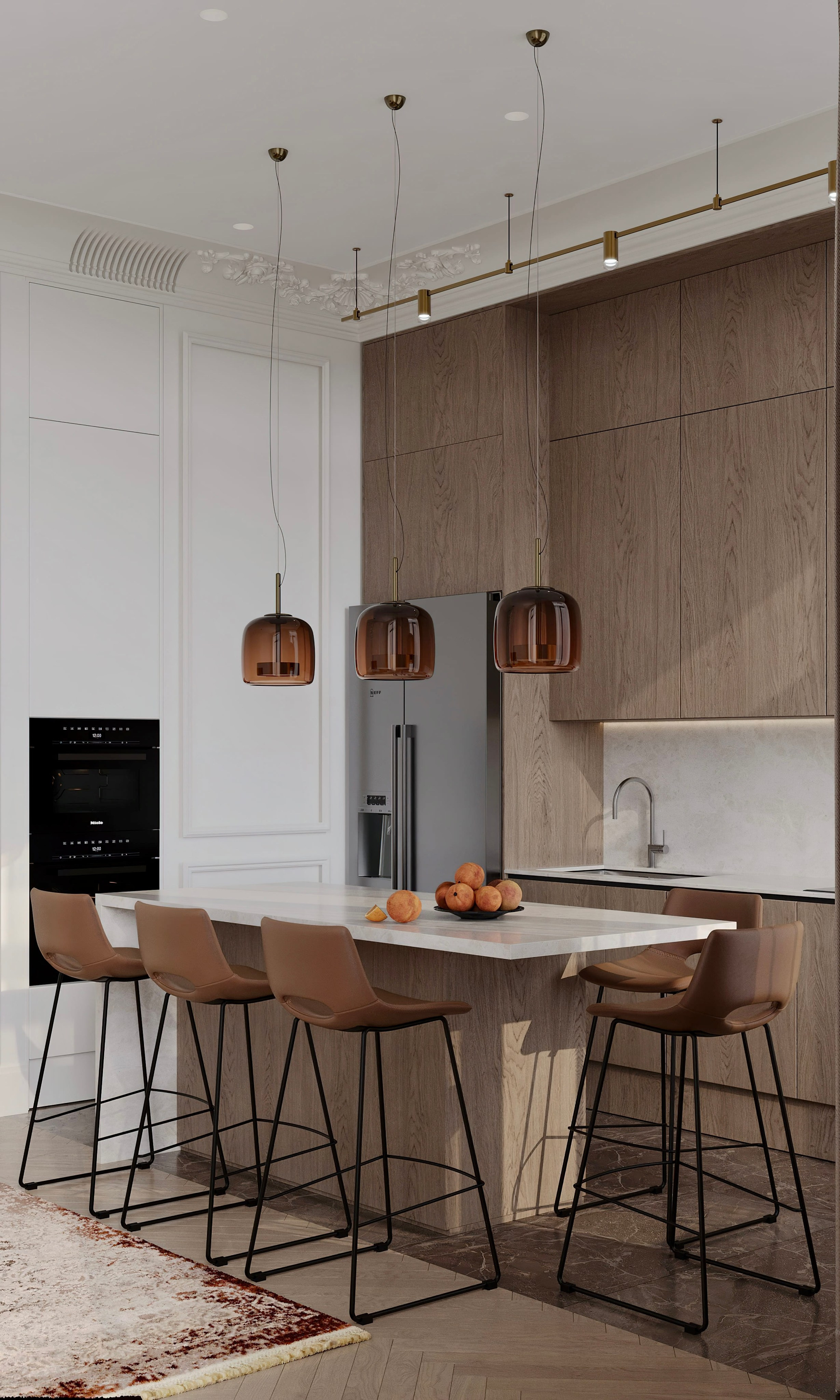 Нагатино Айленд 85 м². 3D Визуализация интерьера