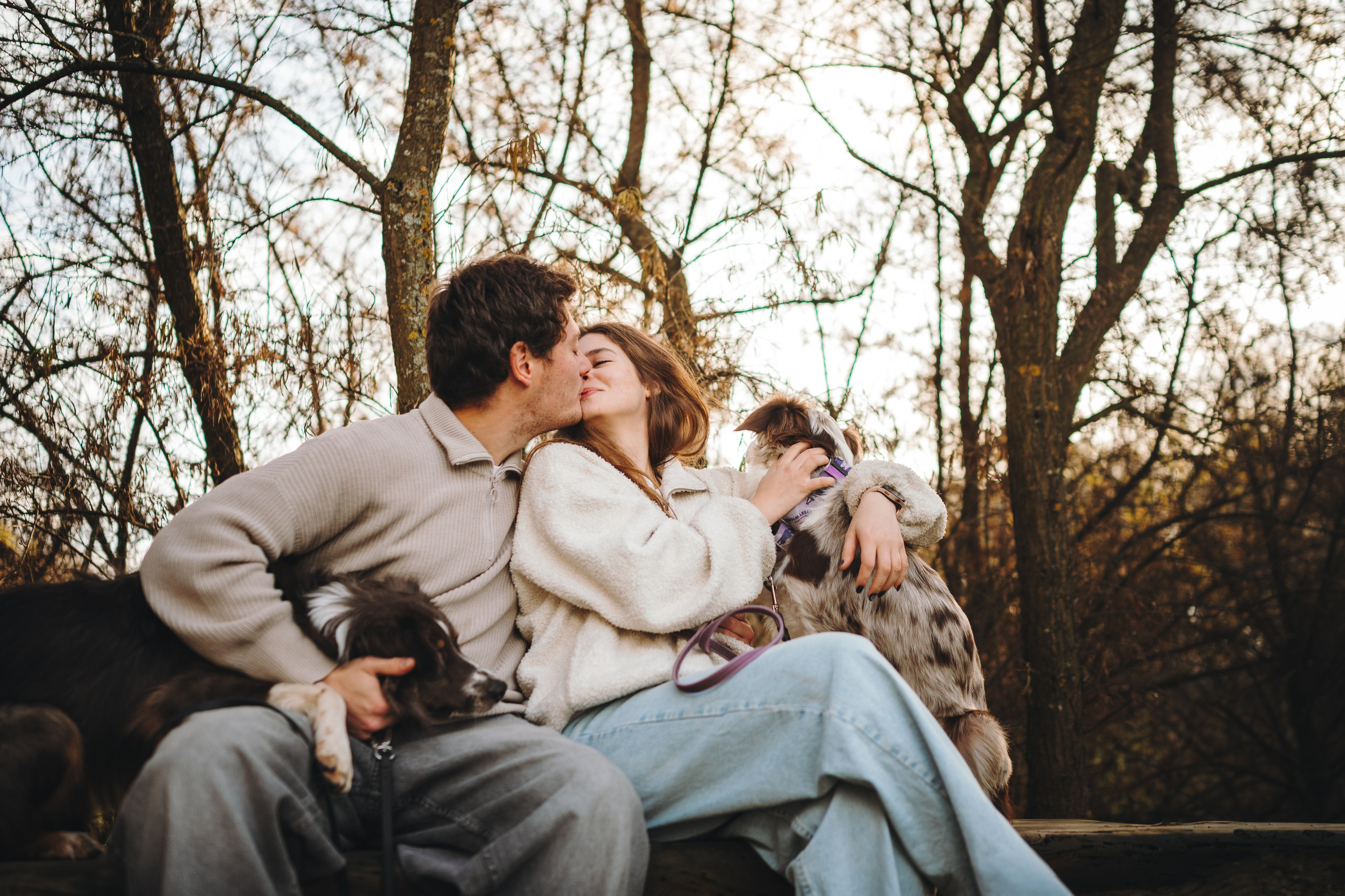 Настя, Максим, Орео и Норд. Семейный фотограф анималист Ананьева Мария — Москва