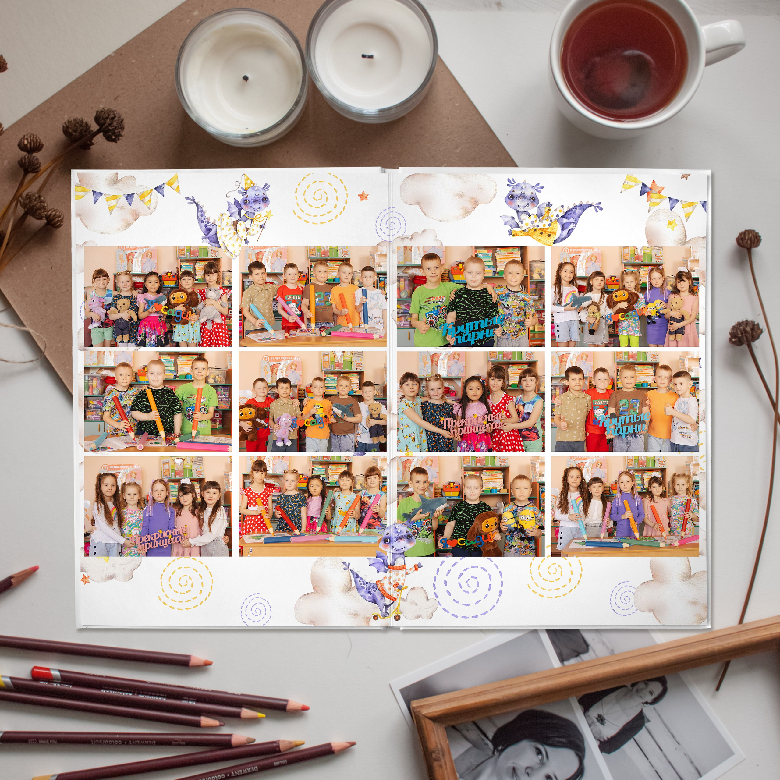 Альбом MINI на 2 разворота 2000. Свадебный, семейный фотограф. Выпускные альбомы в Коченёво / Новосибирск. Наталья Байкуш