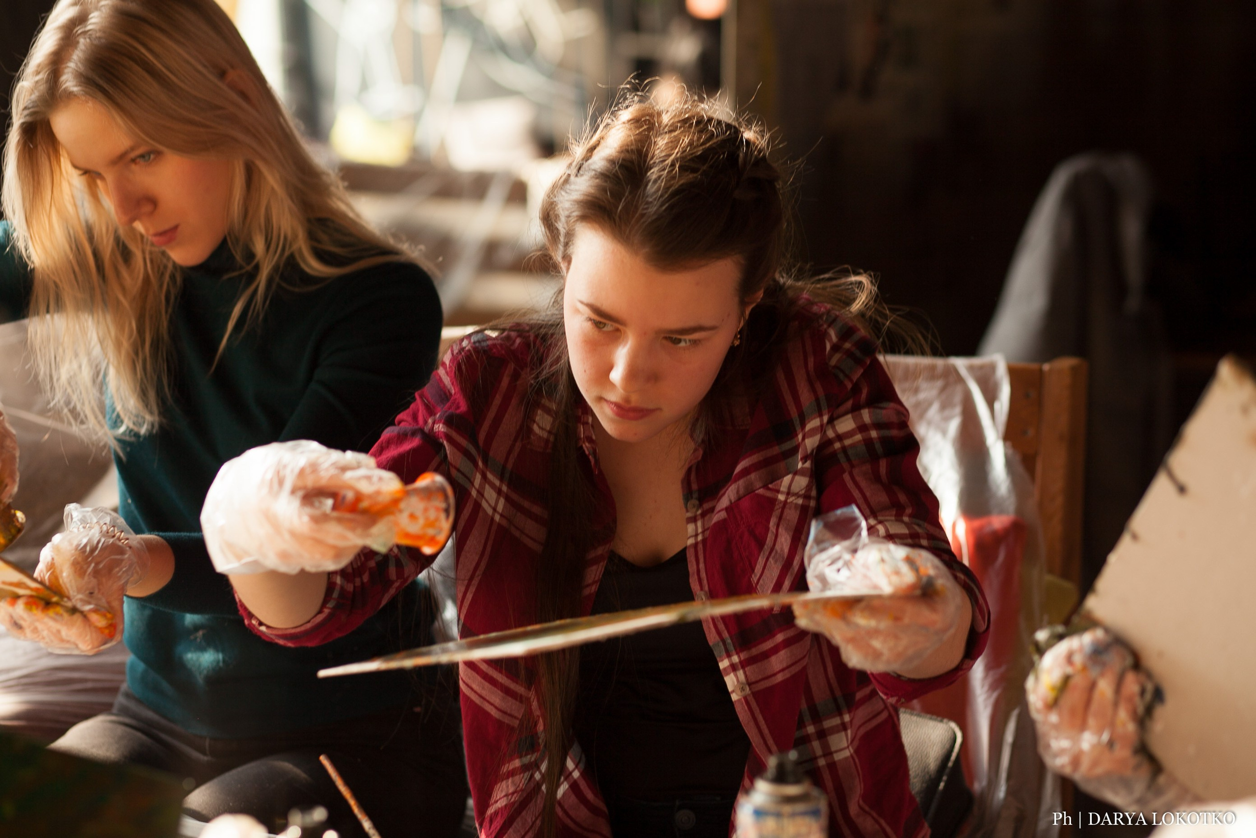 Мастер класс Fluid Art. Фотограф Дарья Локотко в Красноярске