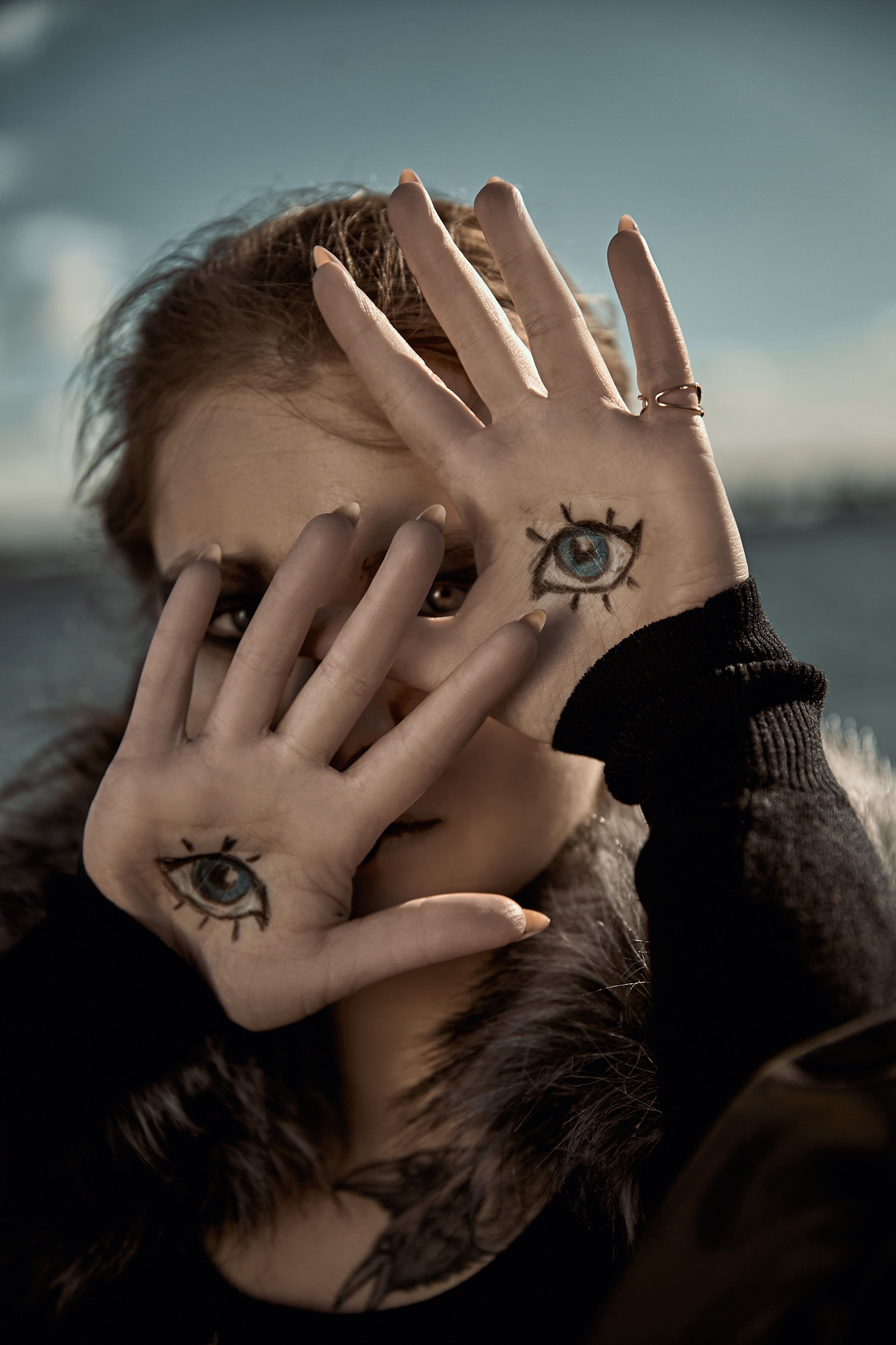 Мистическая фотосъемка ведьмы залива. Рекламный фотограф Санкт-Петербург Катерина Мишкель