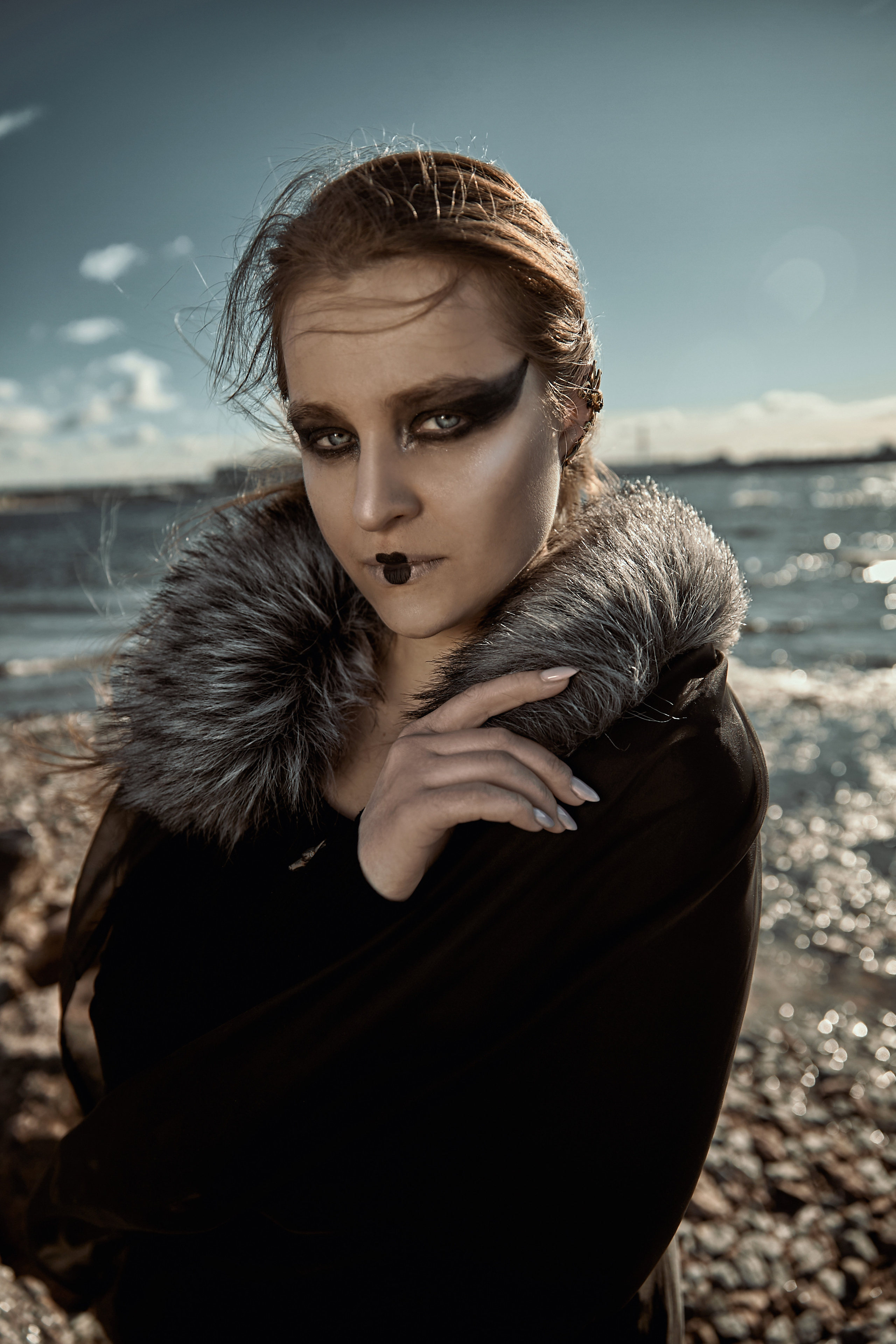 Мистическая фотосъемка ведьмы залива. Рекламный фотограф Санкт-Петербург Катерина Мишкель