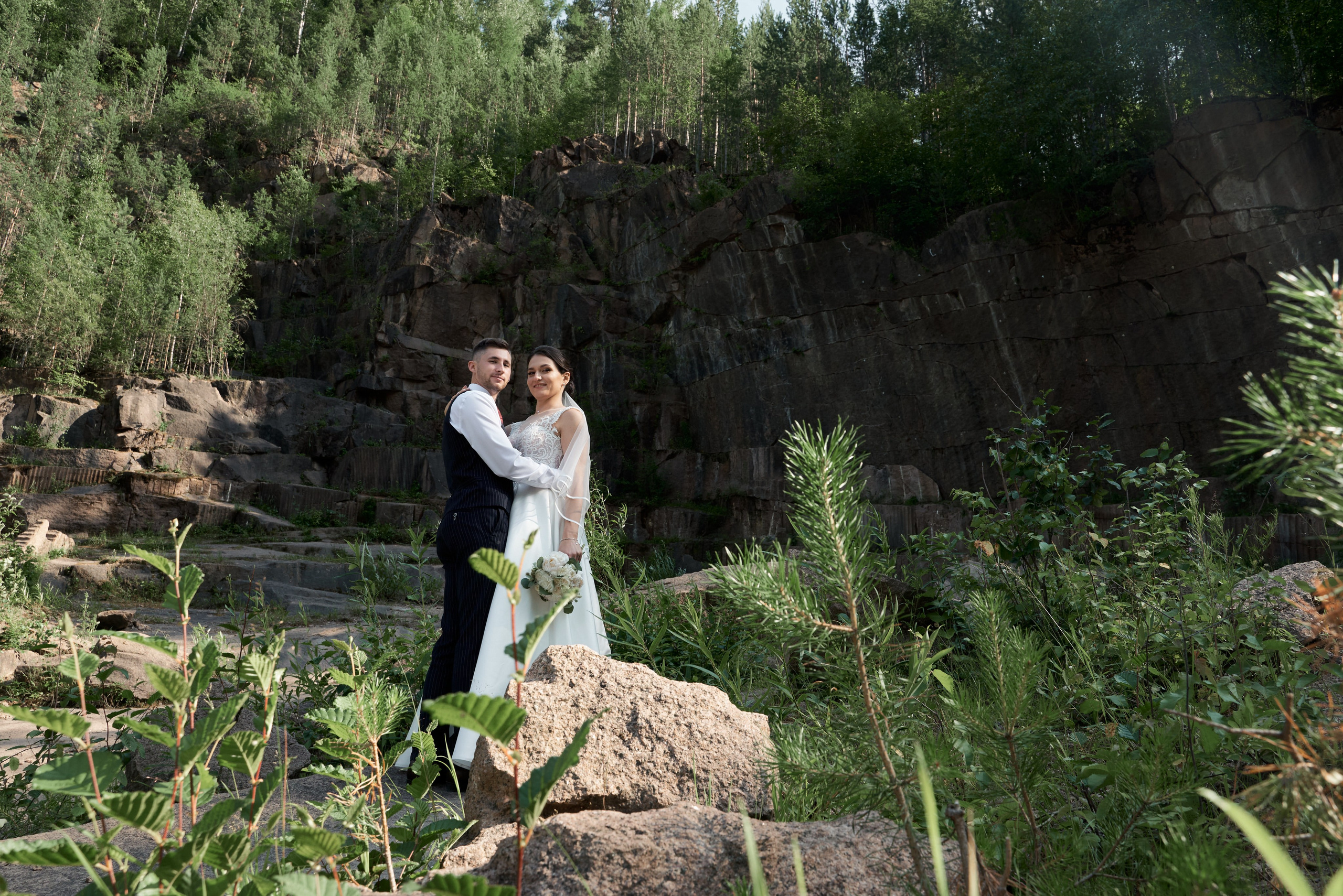 Гранитный карьер. Свадебный фотограф Александр Браво