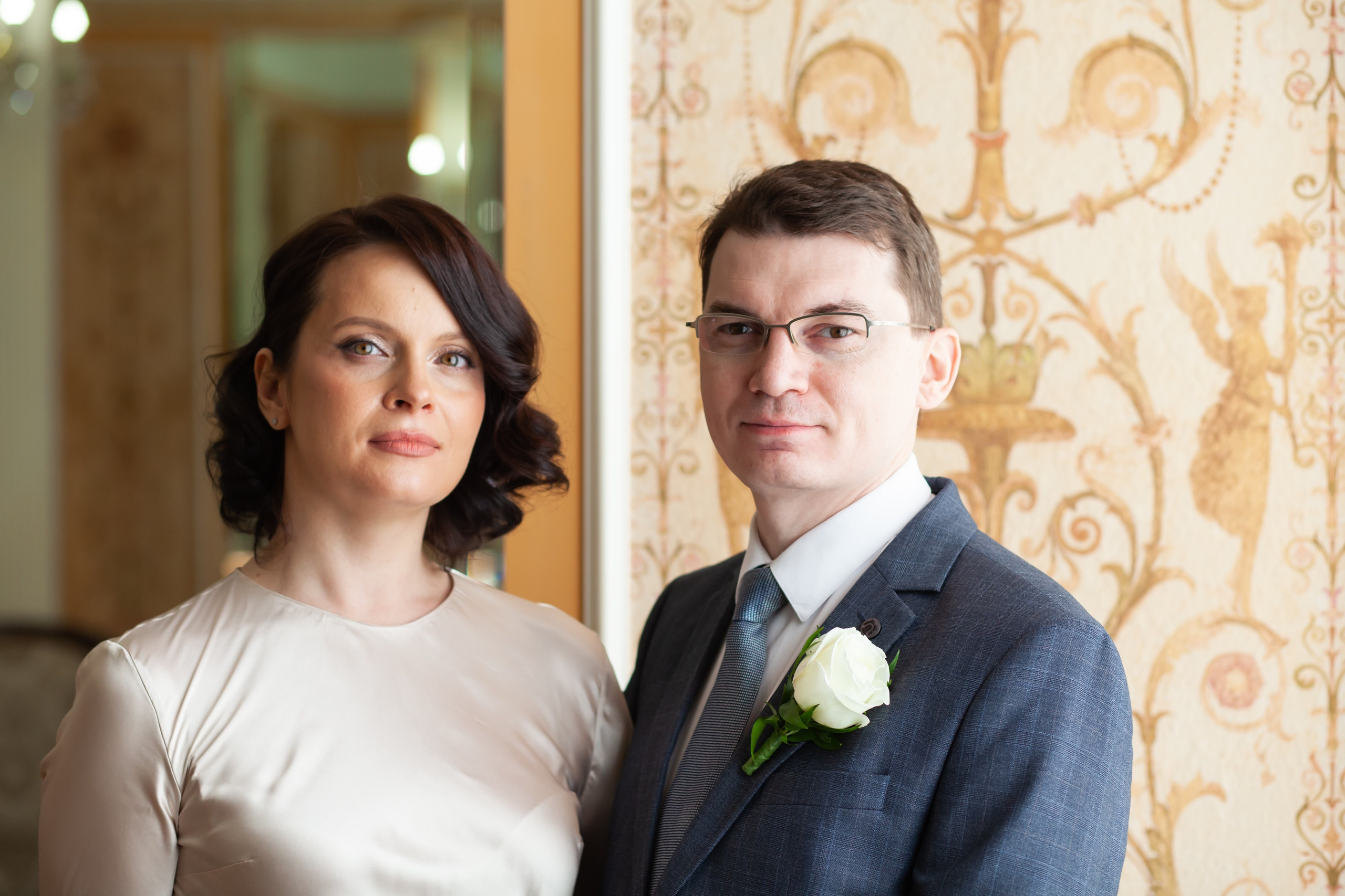 Съемка регистрации в Грибоедовском ЗАГСе. Фотографы в Москве Светлана Устинова и Сергей Грачев