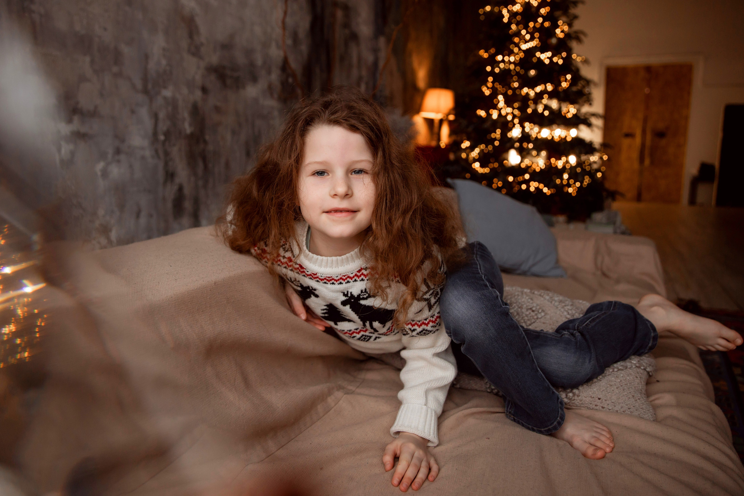 Новогодняя фотосессия для большой семьи. Семейный фотограф в Москве