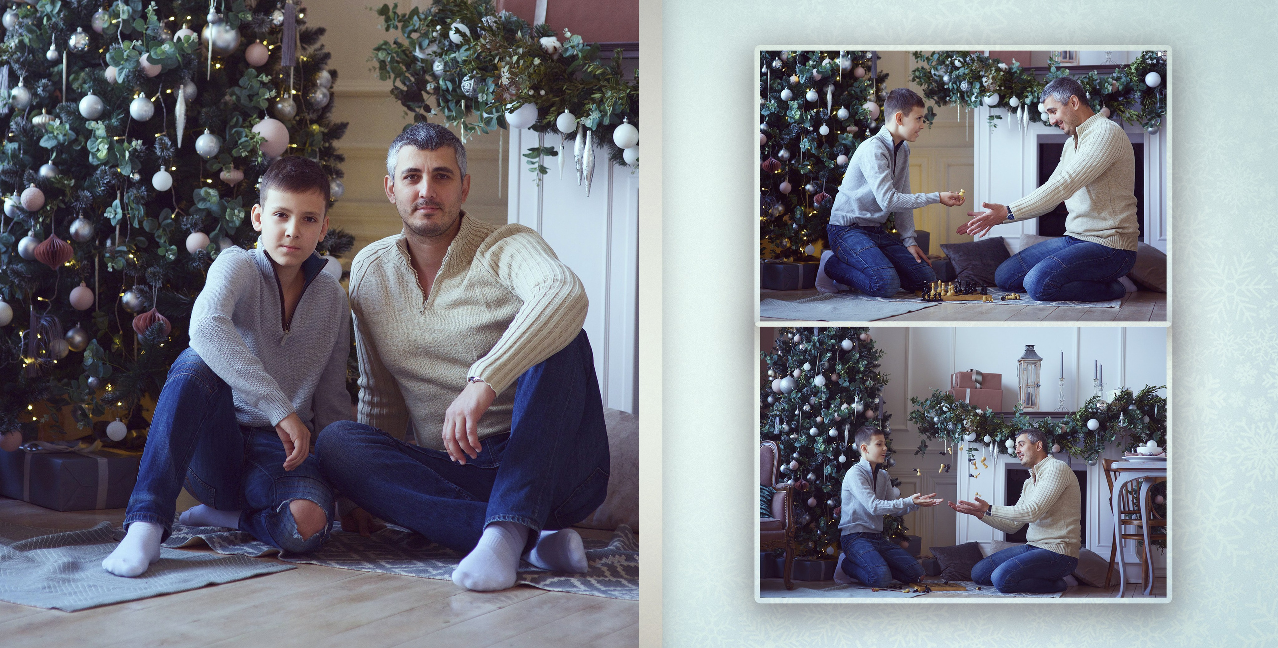 Новогодняя фотокнига очень весёлой семьи. Фотохудожник Наталия Кирсанова