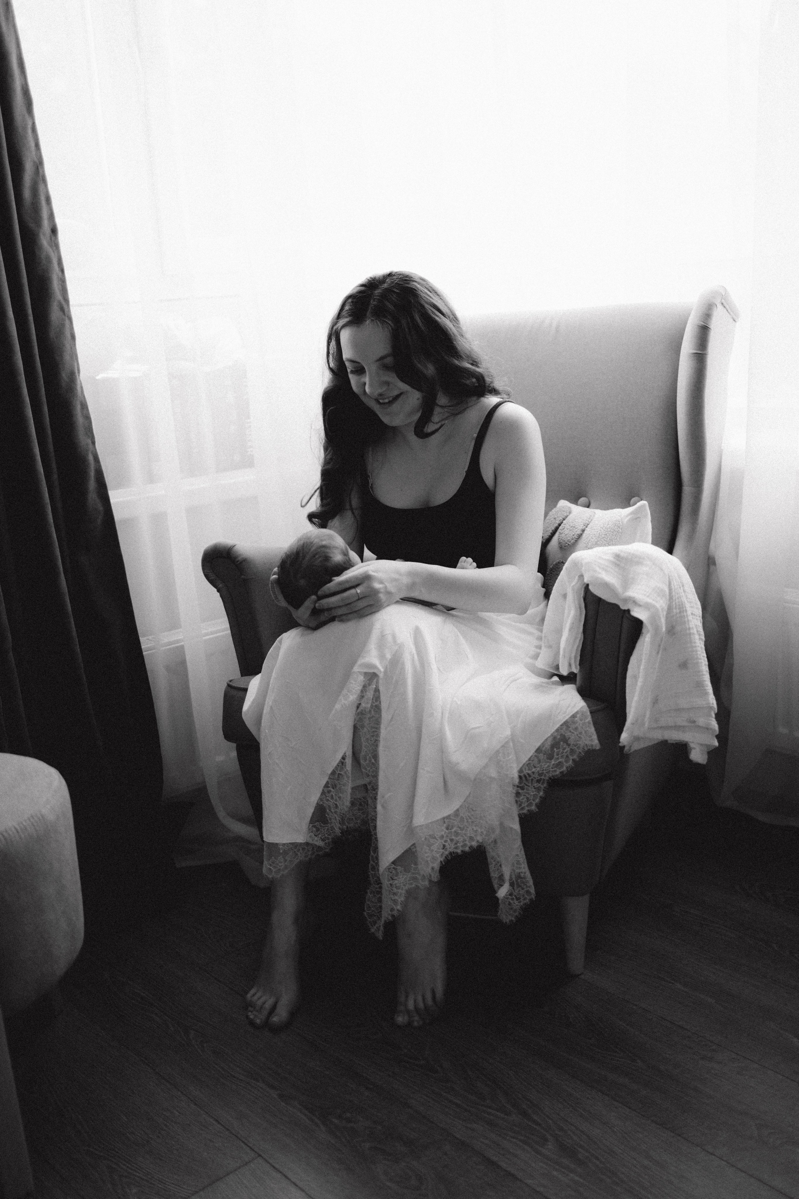 Ньюборн в Москве с малышкой Тоней. Семейный фотограф в Москве и Люберцах Юлия Гуськова