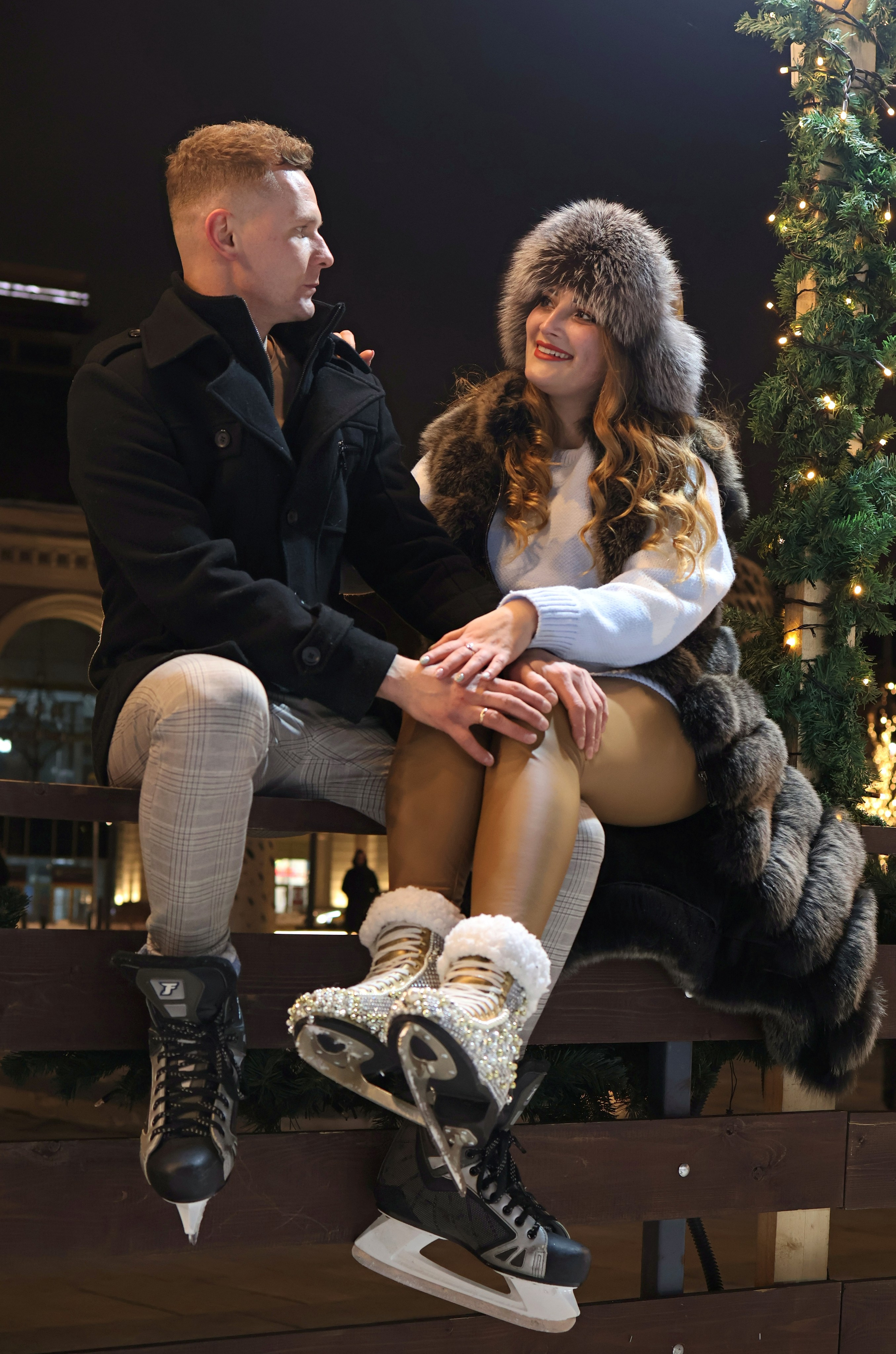 Фотосъёмка пары на катке. Спортивный и репортажный фотограф Ермакова Светлана