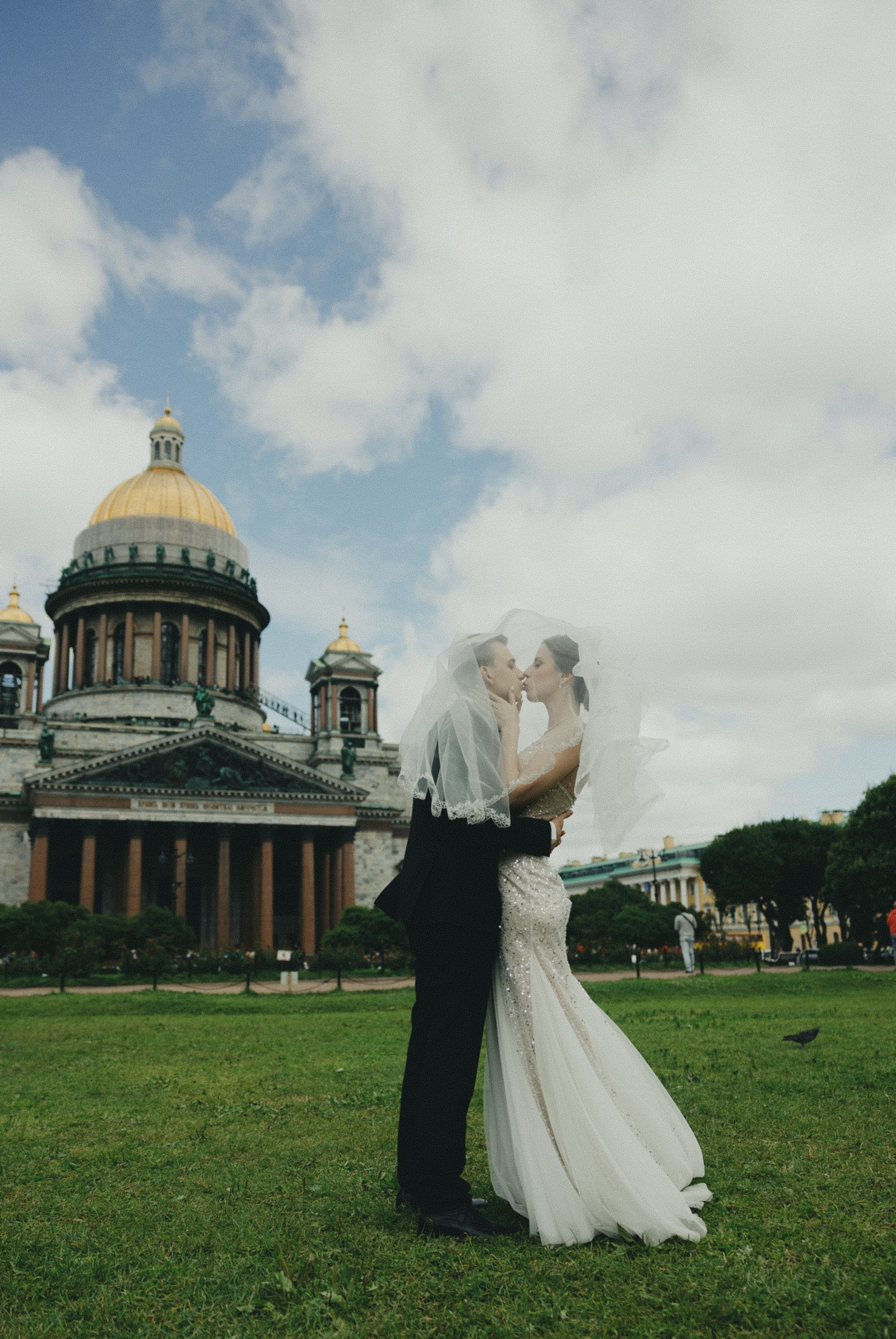 Алена и Денис — обработка в стиле ретро пленка. Свадебный фотограф в Санкт-Петербурге Рябикин Александр , занимаюсь св