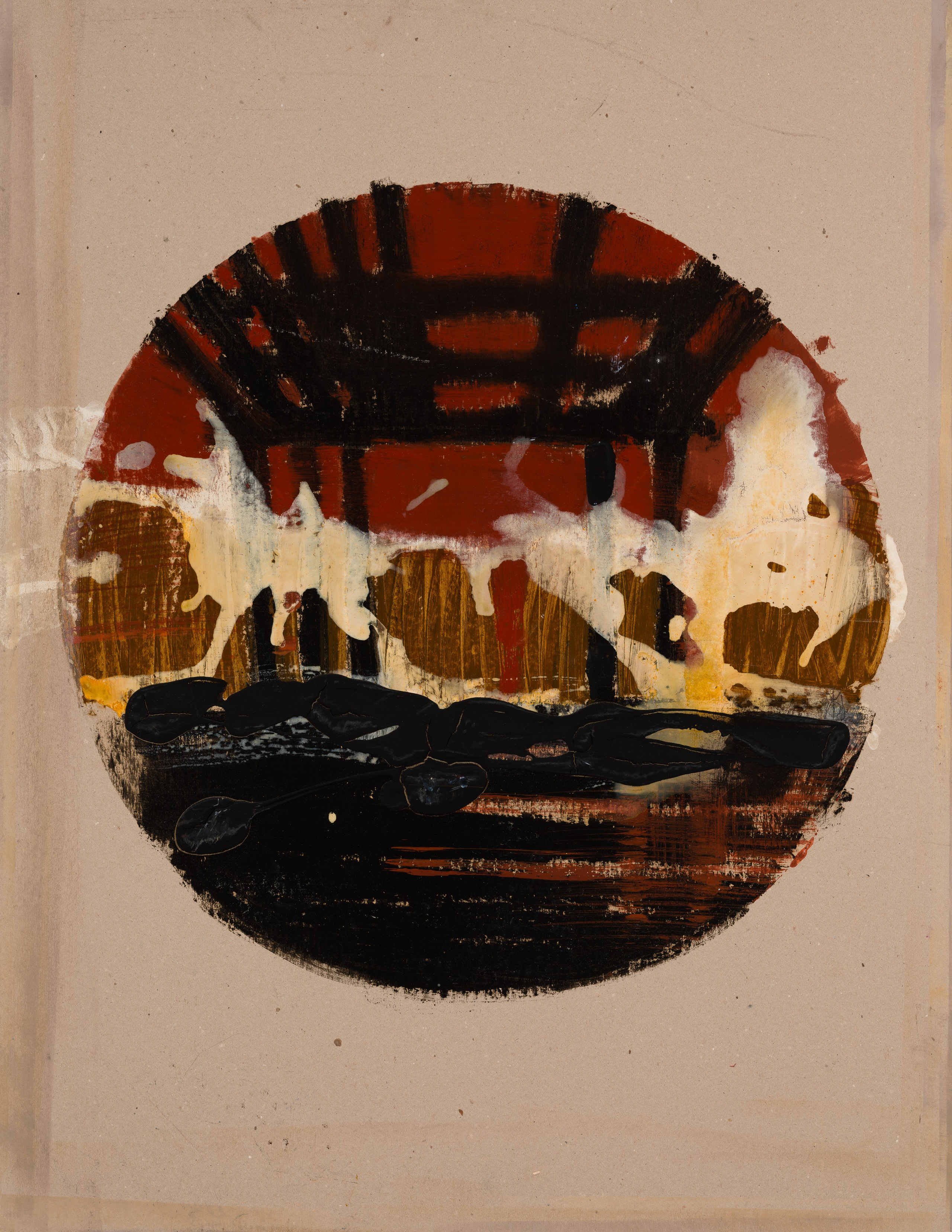 «Причал I» - художник Лариса Блохина (картон, смешанная техника, 100x78 см, 2022)