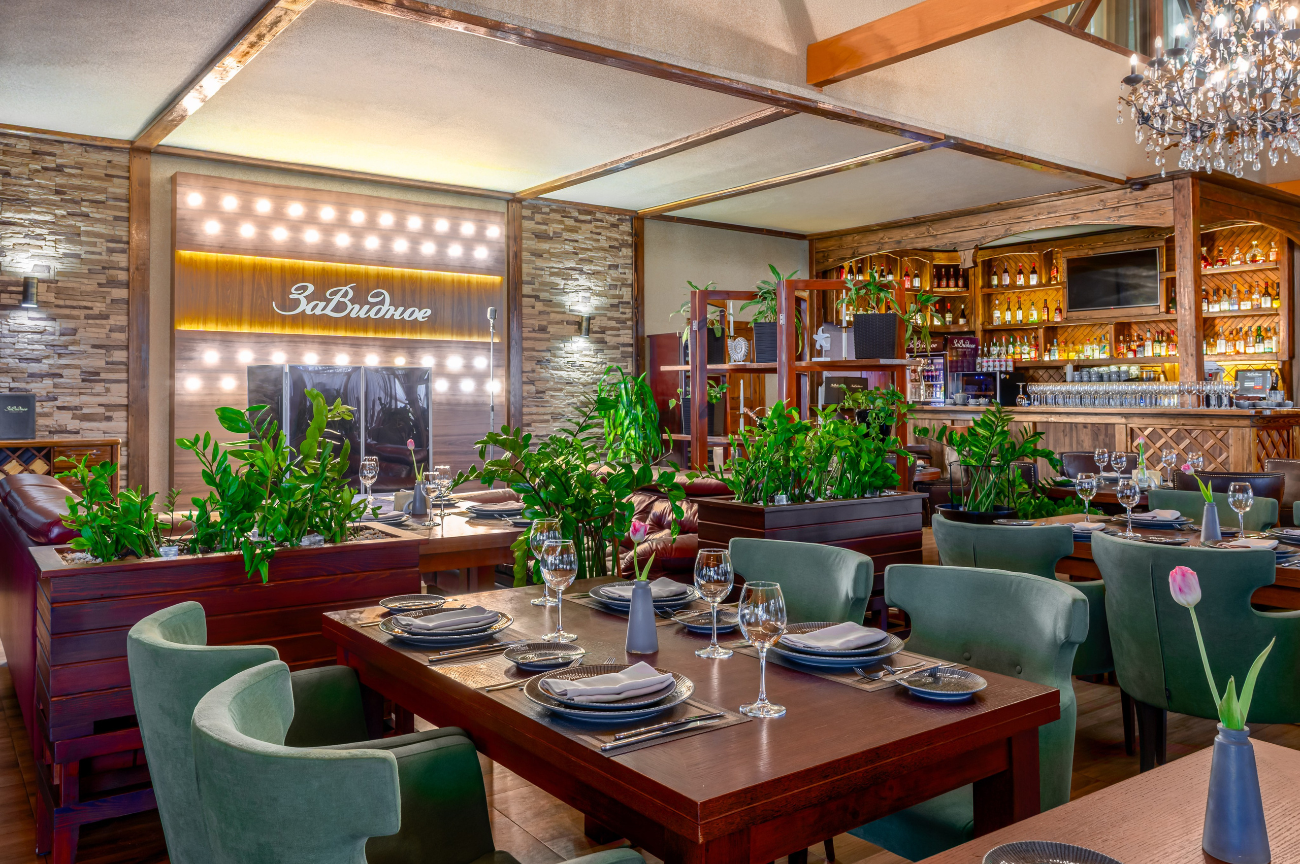 Ресторан «ЗаВидное». Интерьерный Фотограф Москва Криста FLY Труфанова