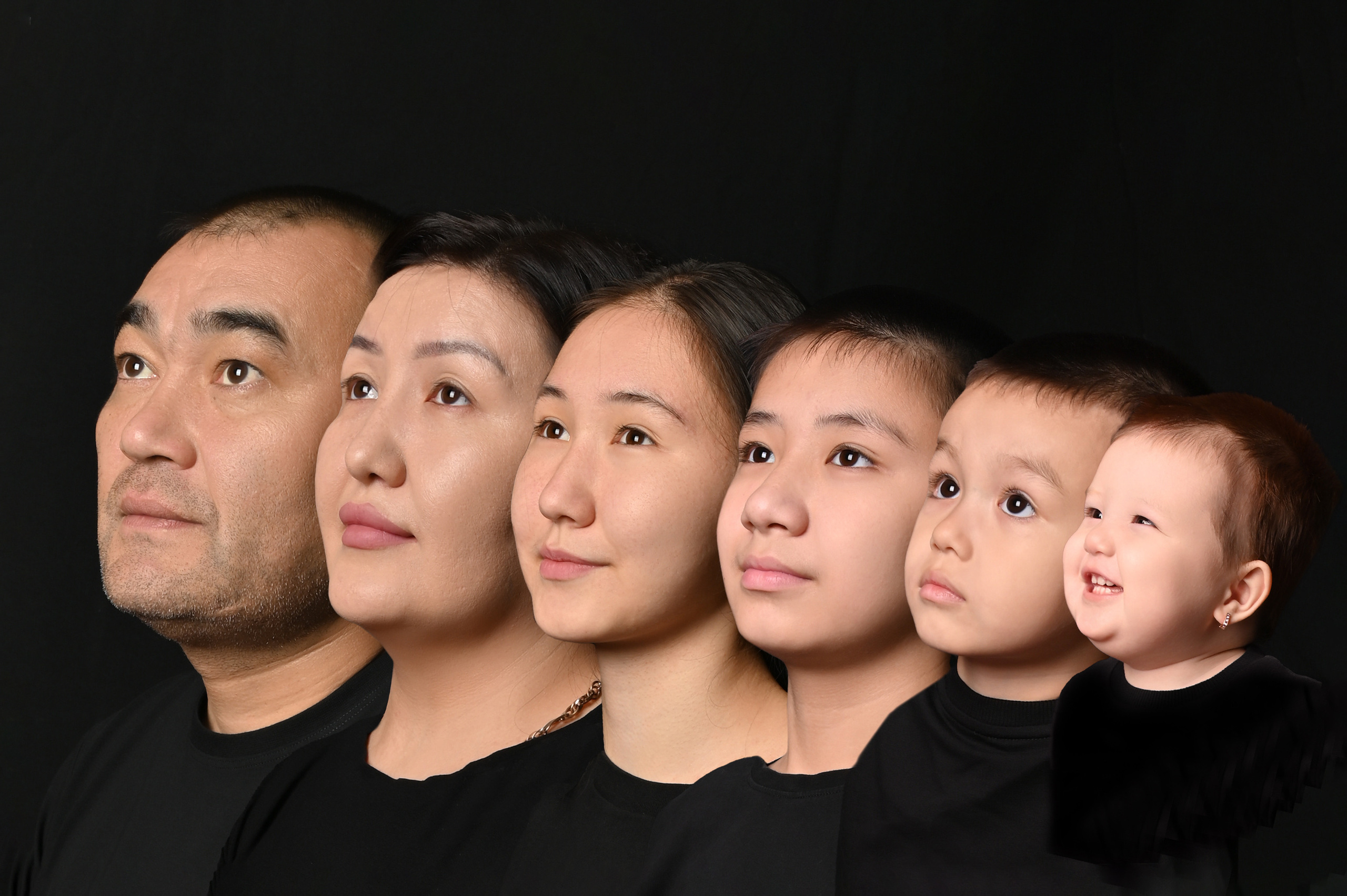 Портрет ПОКОЛЕНИЕ. Фотограф Новорожденных и семейный Элла Огай г. Сатпаев