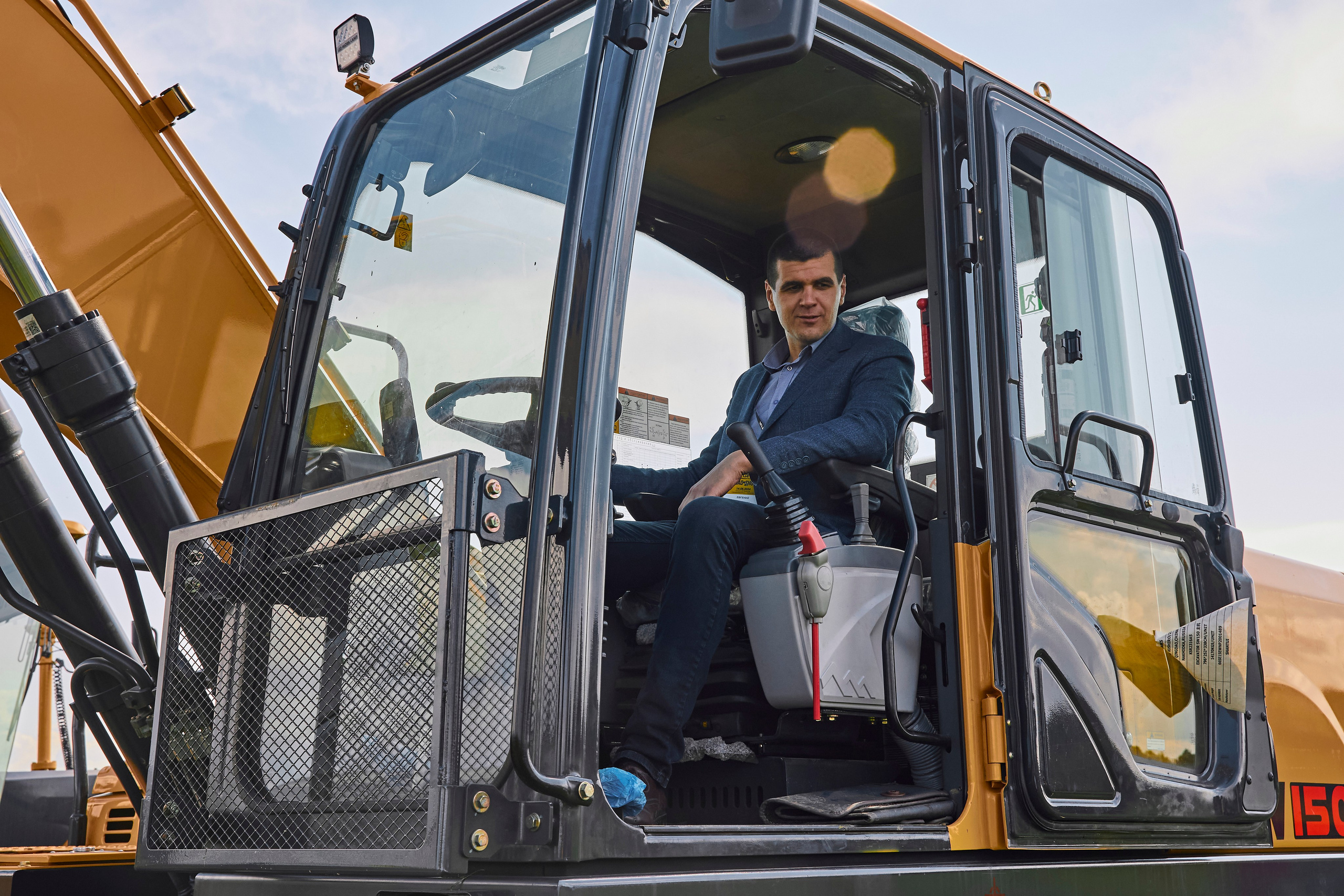 Презентация спец. техники Shantui. Фотограф Александра Иванова