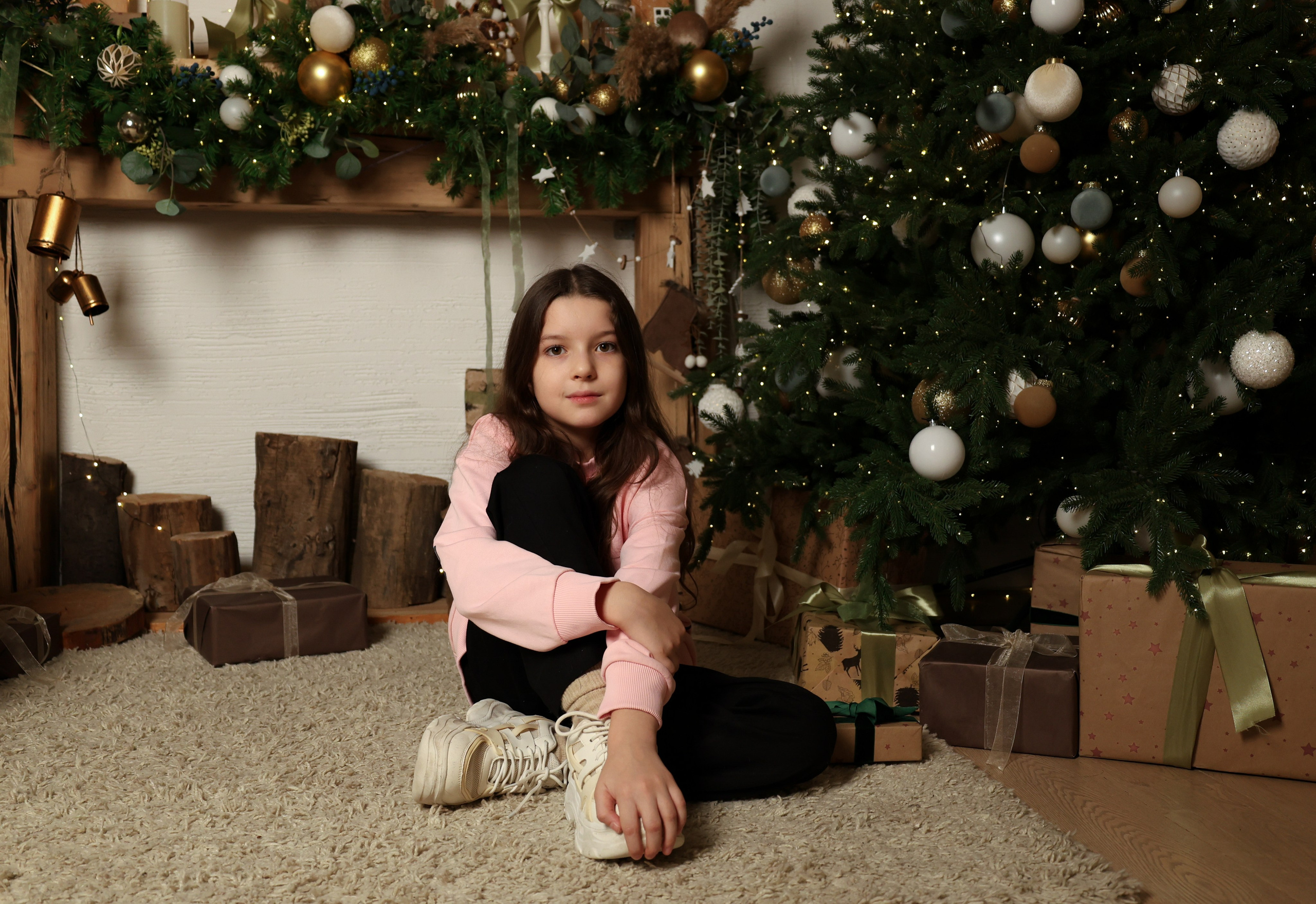 Семейная новогодняя съёмка Елена, Лиза и Лера. Tatiana Shumskaya