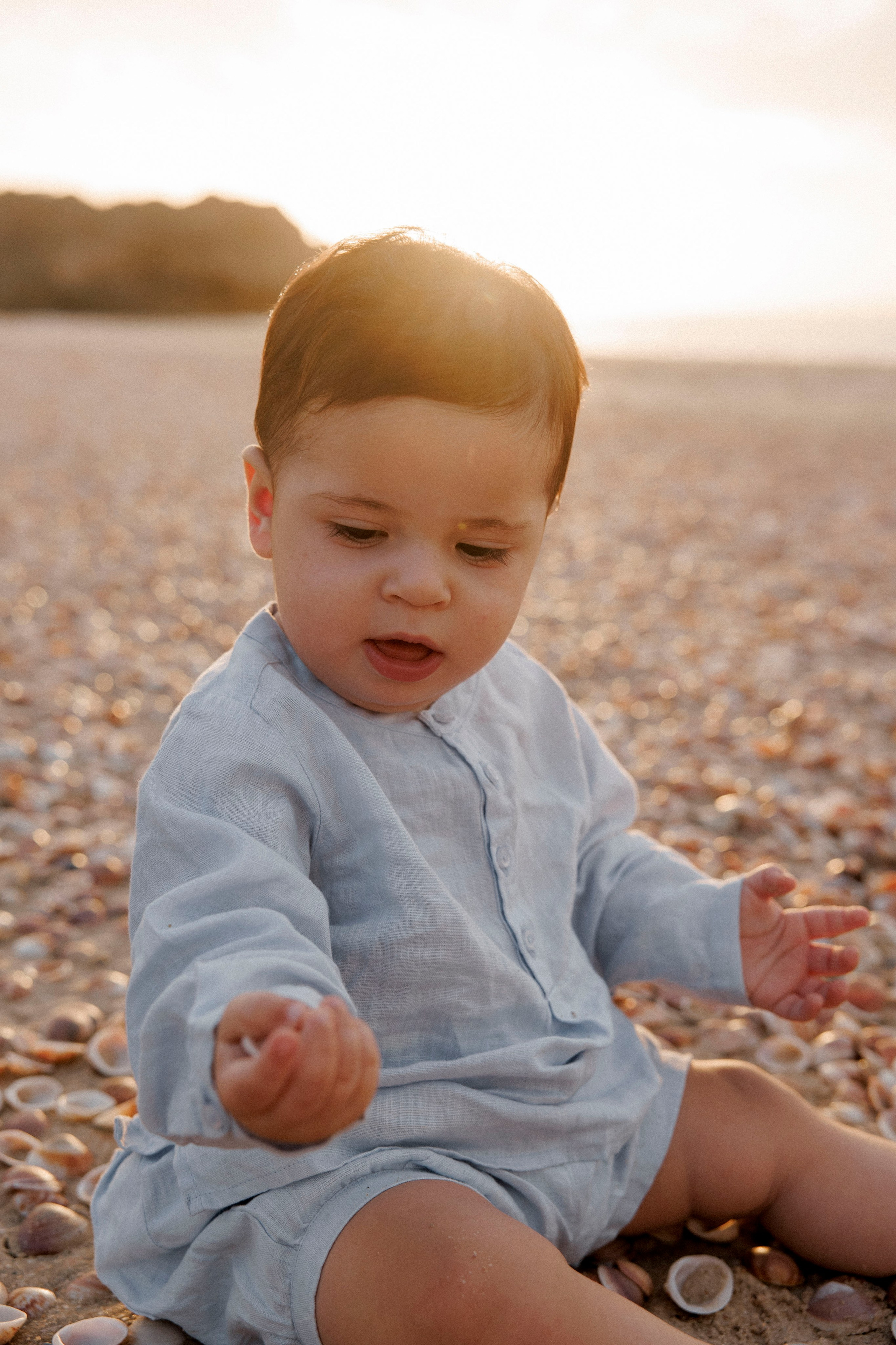 First year family photos near the sea. Главная