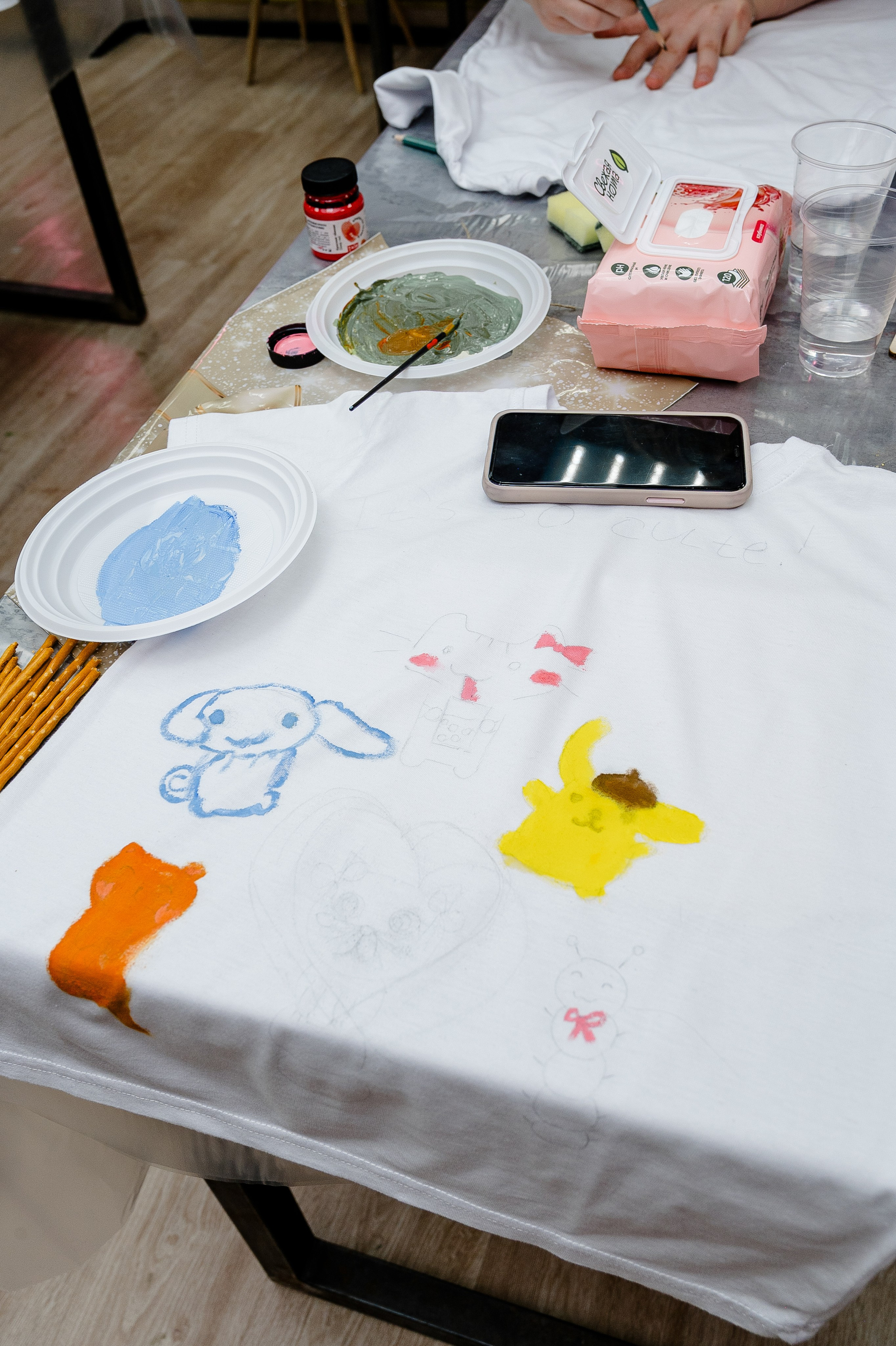 Детский День рождения. Мк роспись футболок. Alice_insomnia