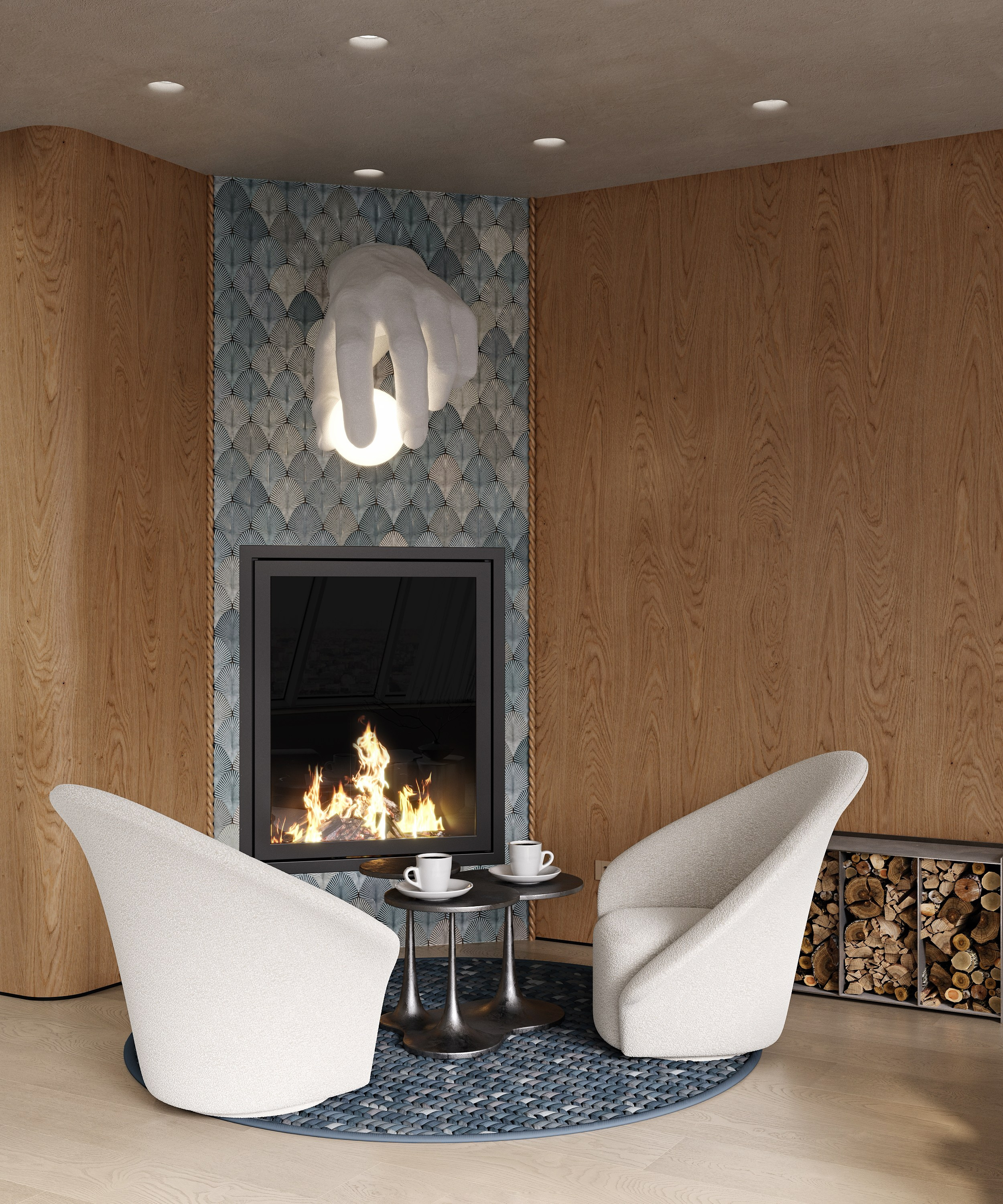 Kitchen and living | Design by Yuliya Shpeter. Interior visualisation | avocado.render