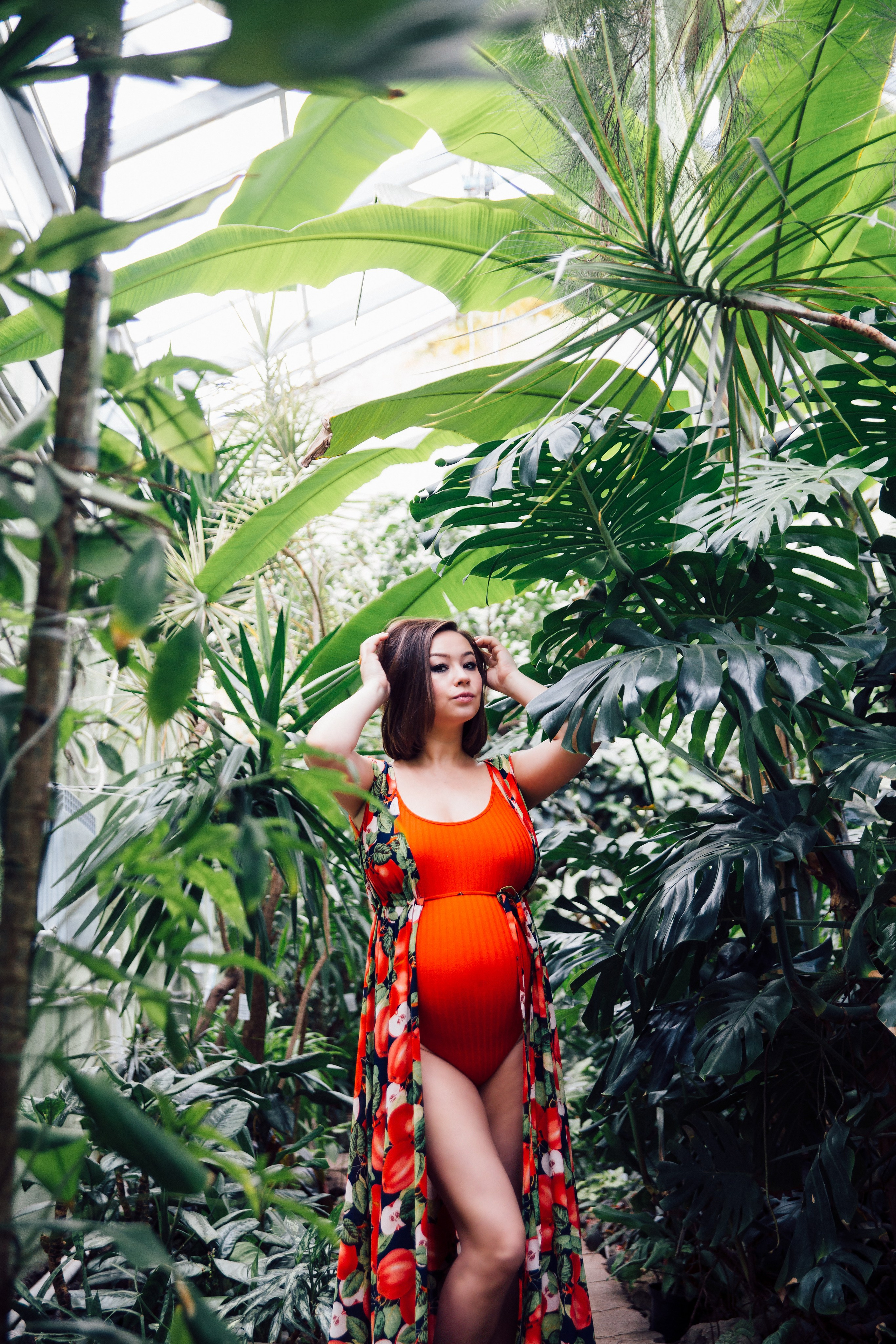 Фотосессия беременности в ботаническом саду. Фотограф в Самаре Екатерина Кроз